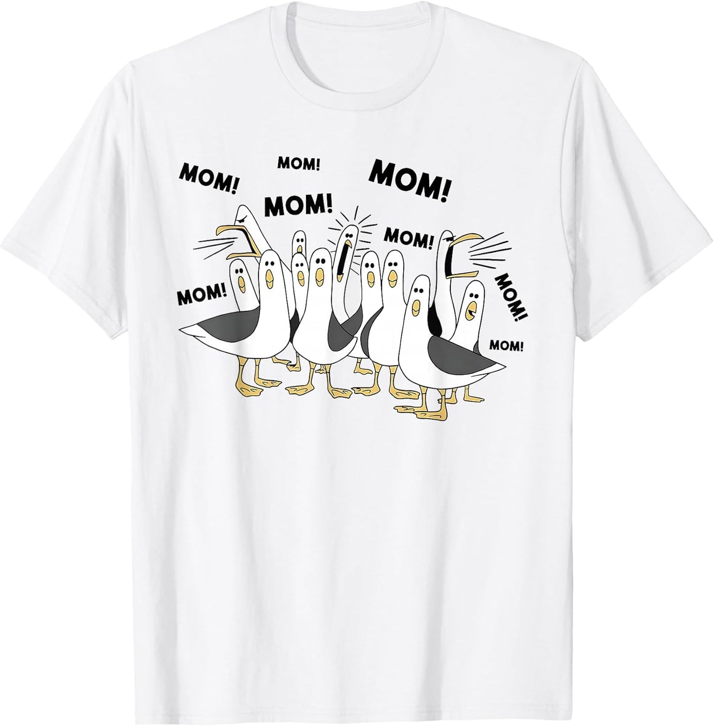 Funny Seagull Mom Mom Ocean Life Mother's Day Bird Animal T-Shirt