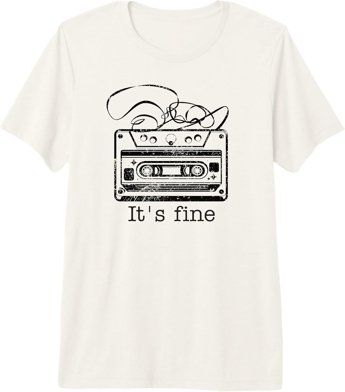 It's Fine Retro Cassette Tape 80's 90's Music Premium Tri-Blend T-Shirt