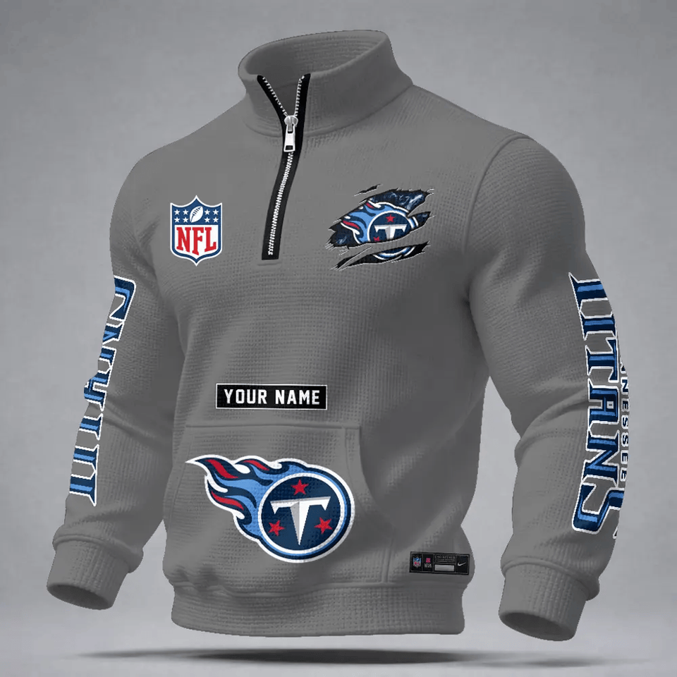 Tennessee Titans Durable Quarter-Zip Performance Sweatshirt