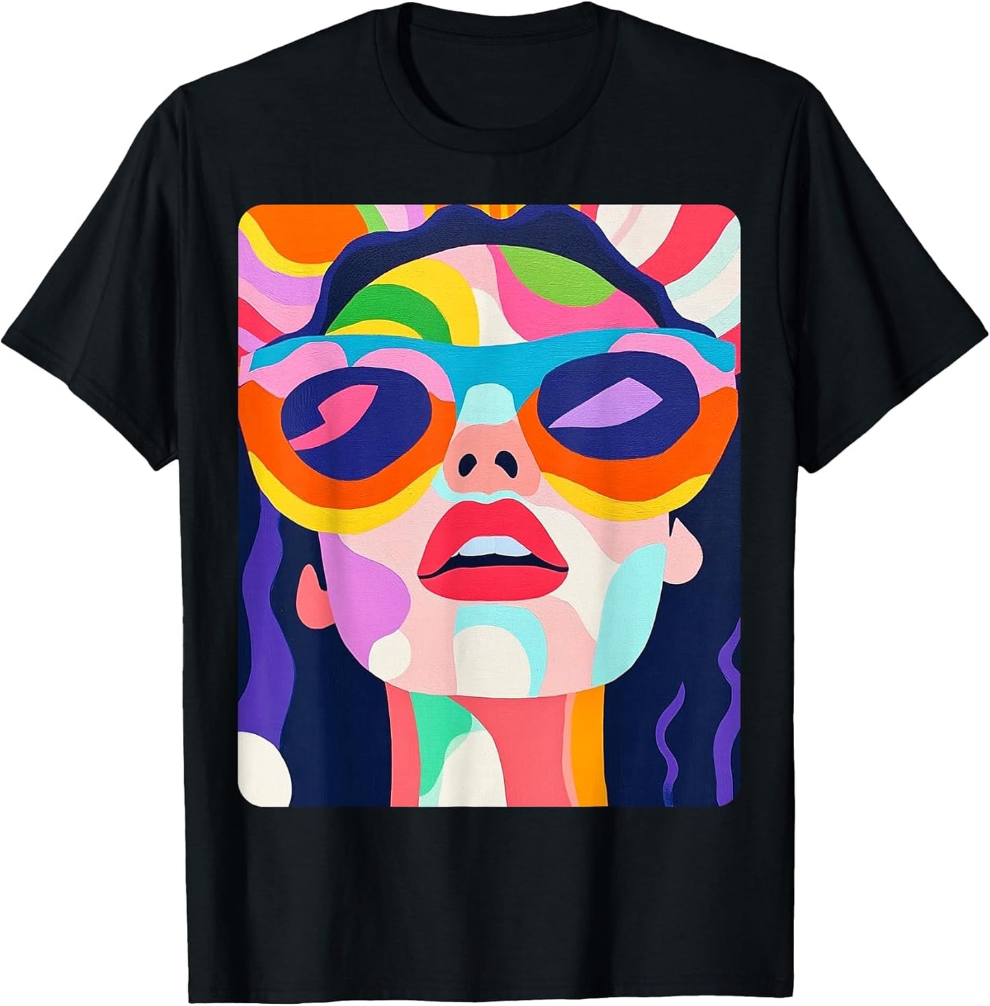 Pop Art Colorful Womens T-Shirt