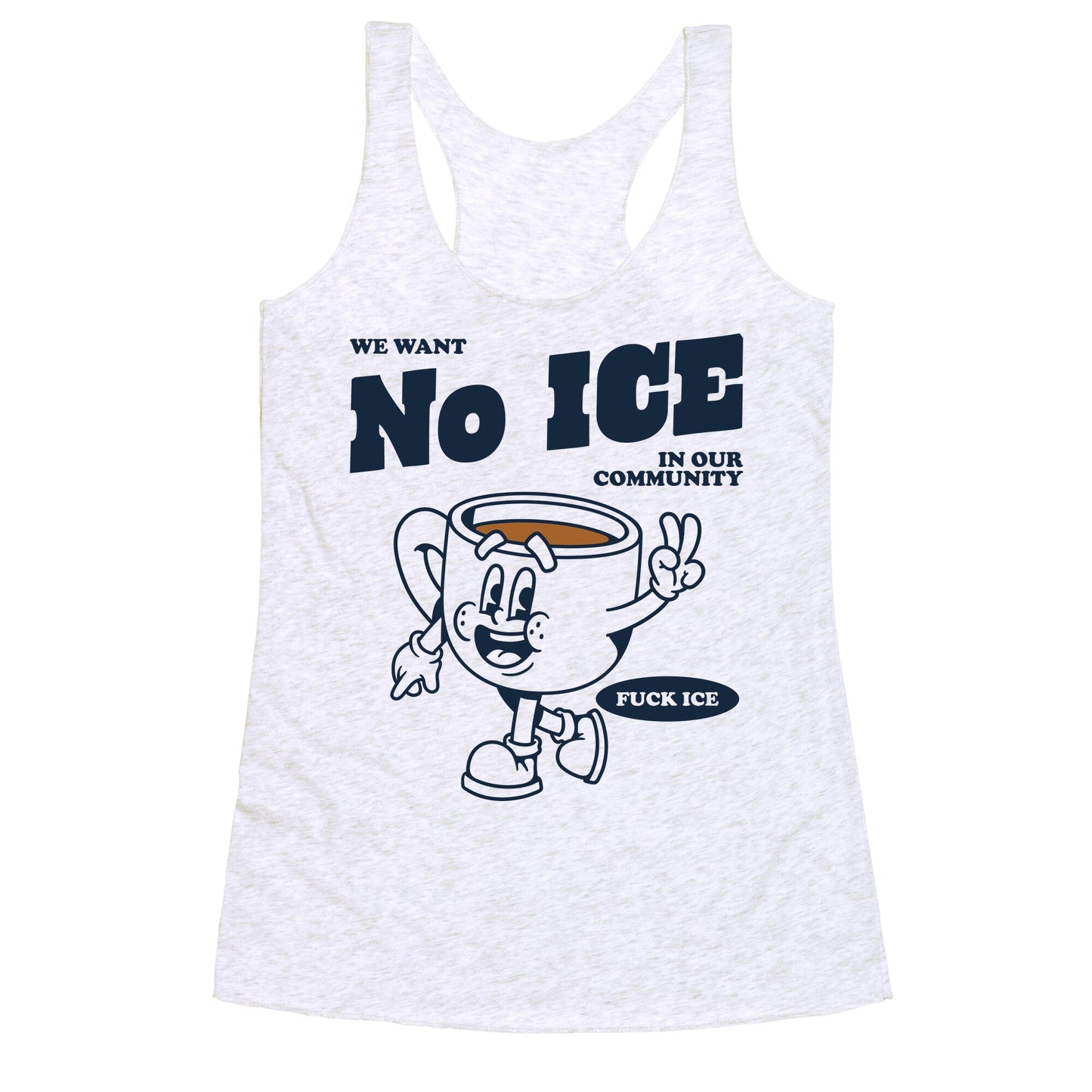 No ICE Racerback Tank