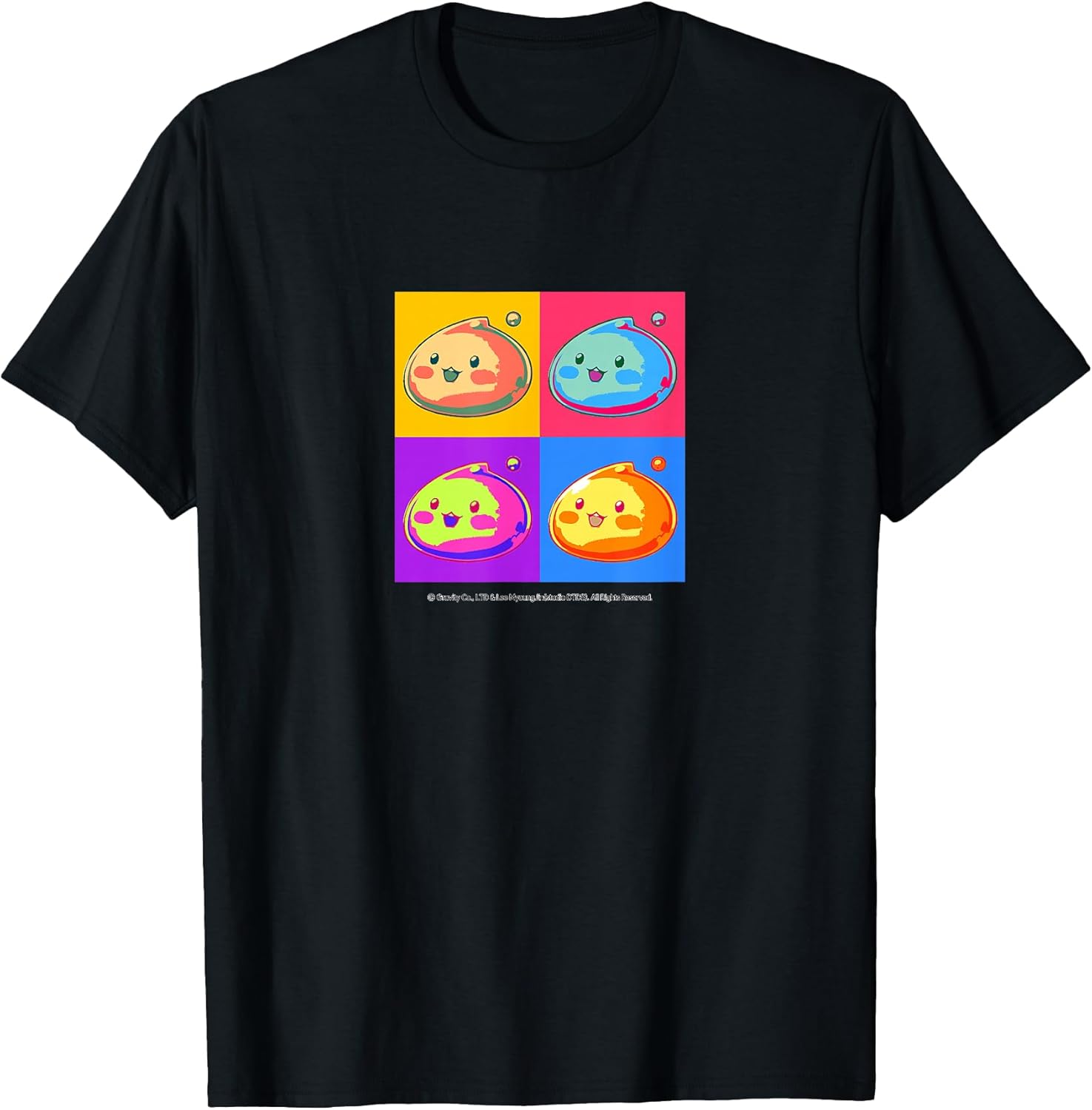 [Limited] Colorful Pop Art Grid Slime T-Shirt - Ragnarok T-Shirt
