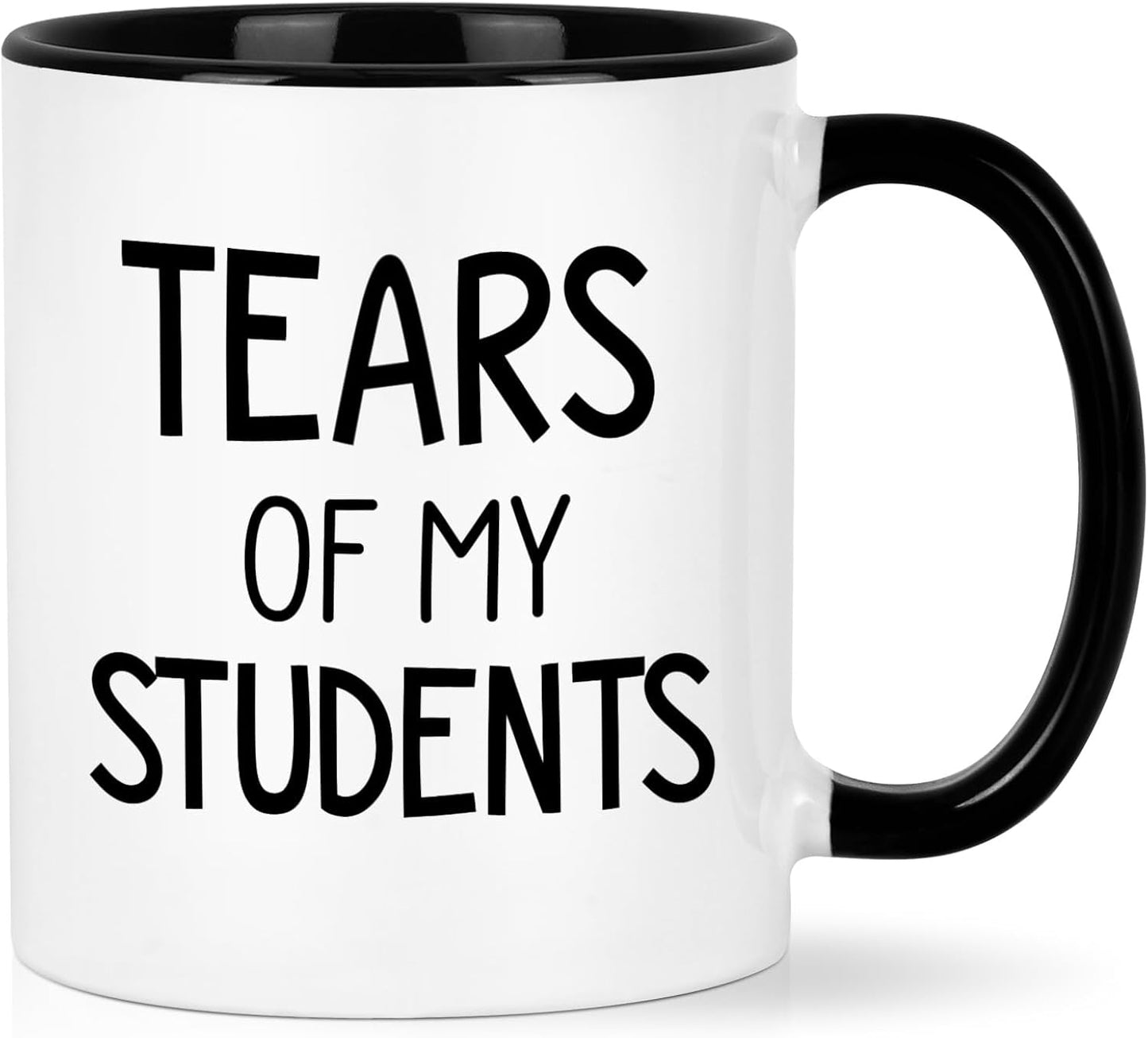 Cabtnca Teacher Appreciation Gifts for Women Men, Tears of My Students Coffee Mug 11Oz, Funny Daycare Teacher Gifts for Men Women, Birthday Christmas Gift for Teachers