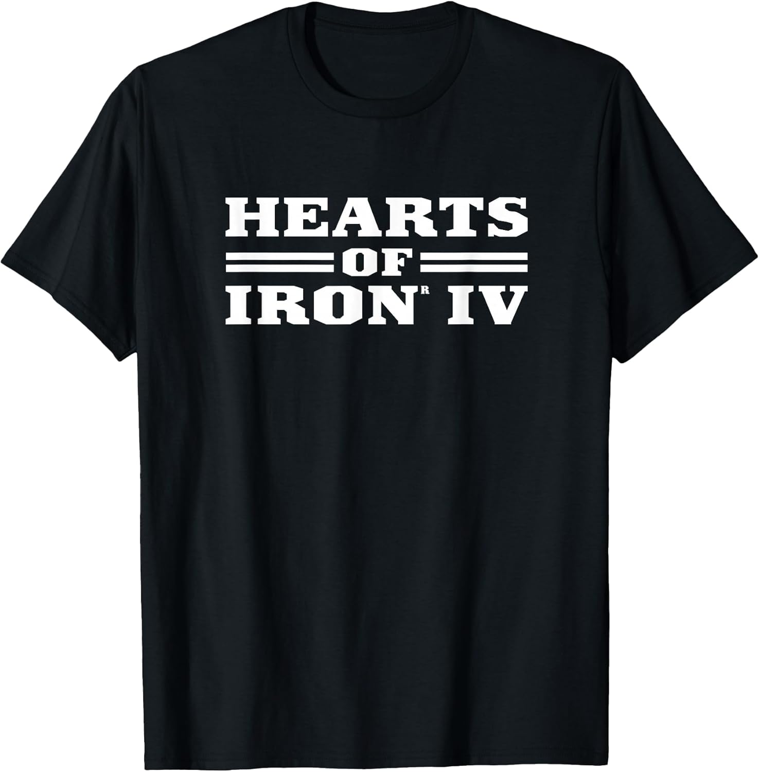 Hearts of Iron IV logo white Strategy Game T-Shirt