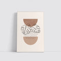 Monstera Leaves Boho Abstract Terracotta Shapes