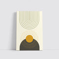 Boho Sun Arc Lines Minimalist Abstract Art