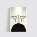 Black White Arch Geometric Minimal Abstract Art