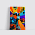 Retro Collage Woman Sunglasses Psychedelic Pop Art