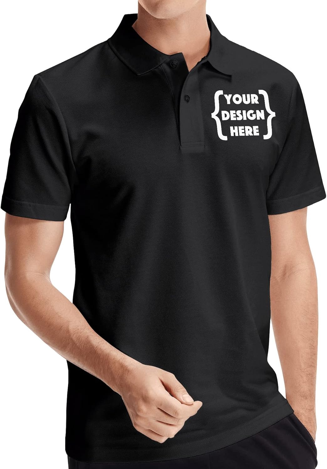 Custom Men's Polo Shirts Golf Jersey Tees | Front·Back Print, Embroidery Personalized with Text & Logo