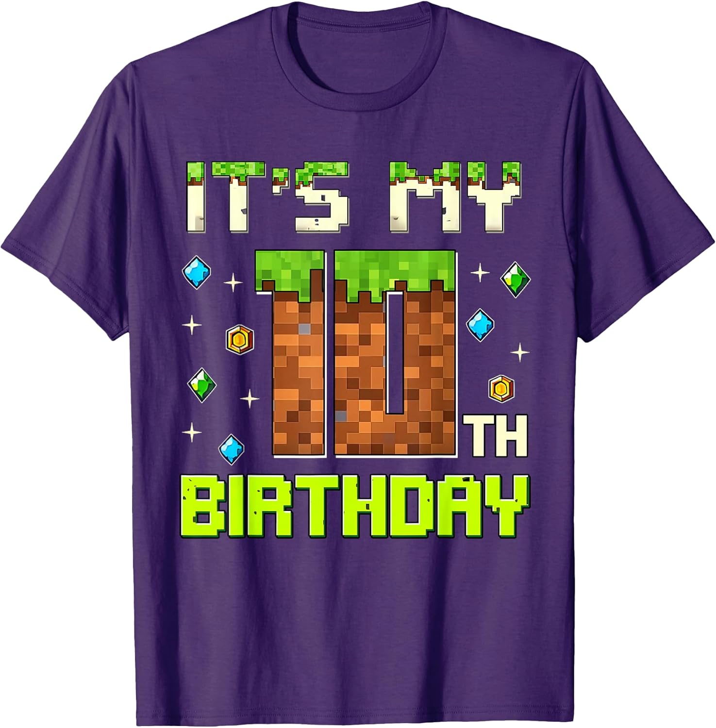 Birthday Boy It's My 10th Birthday Gamer Pixel