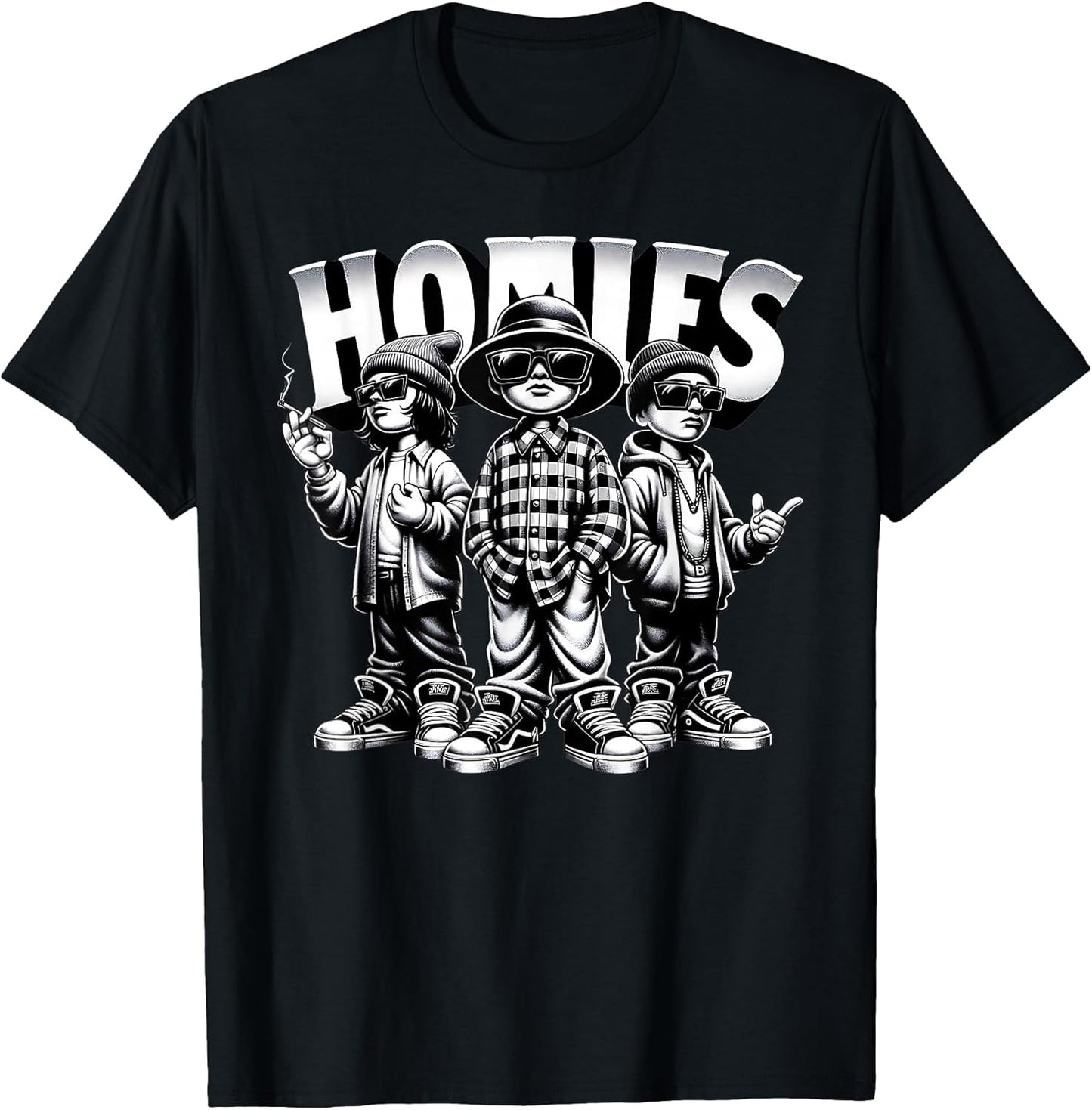 Cool Urban Cultura Chicano Latino Mexican Pride Homies T-Shirt