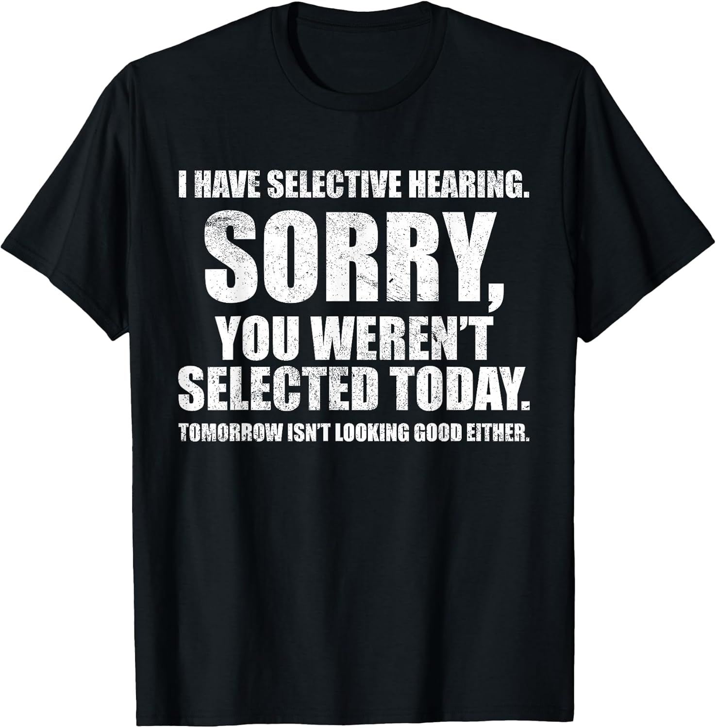 Unisex-Adult Humorous T-Shirt, Black, Small, Short Sleeve