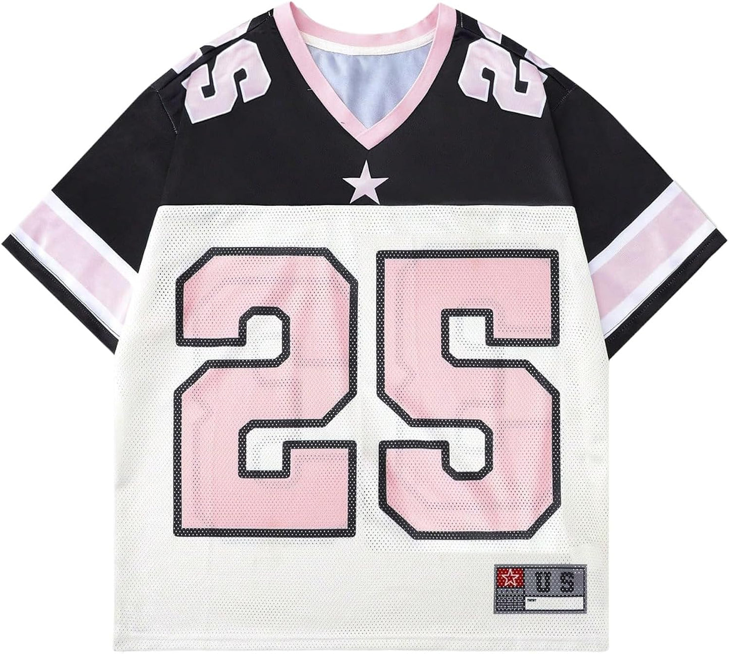 Men's Urban Letter Shirt V Neck Short Sleeve Oversized Graphic Tees Designer Printed T Shirts Streetwear