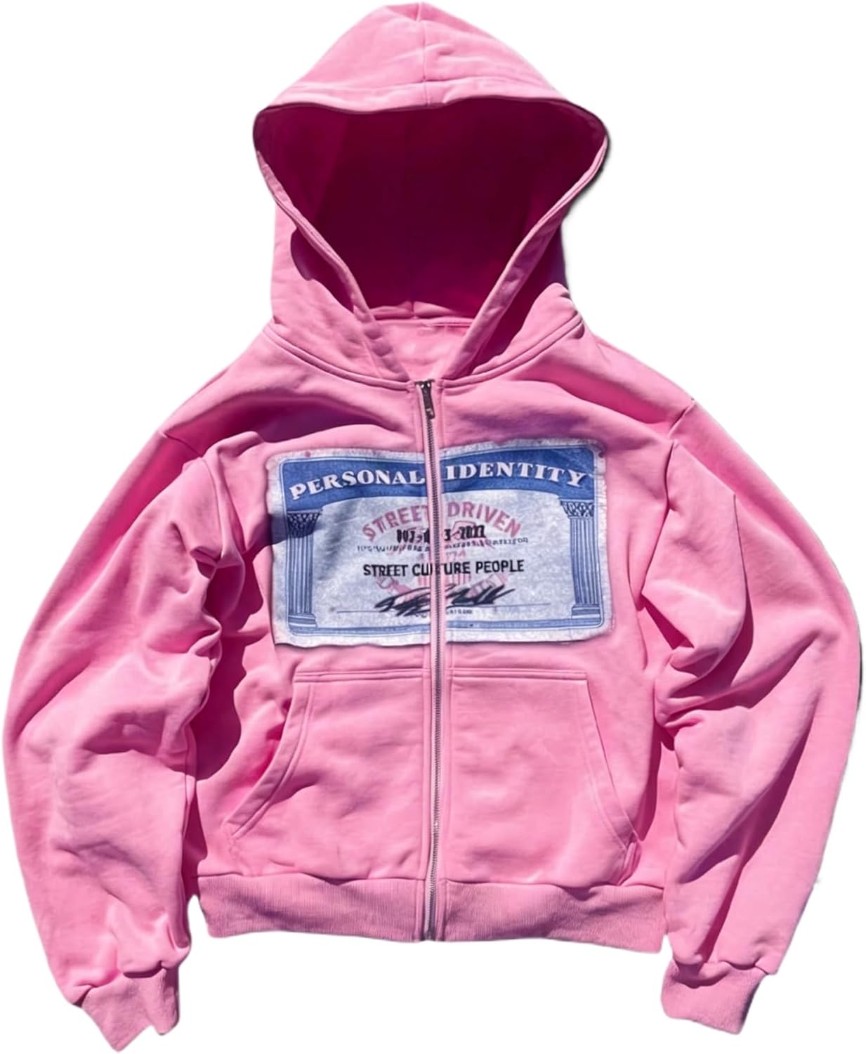 Zip up Hoodie Y2k Oversized Graphic Hoodies Unisex Grunge Jackets Streetwear Vintage 2000s Emo Clothes