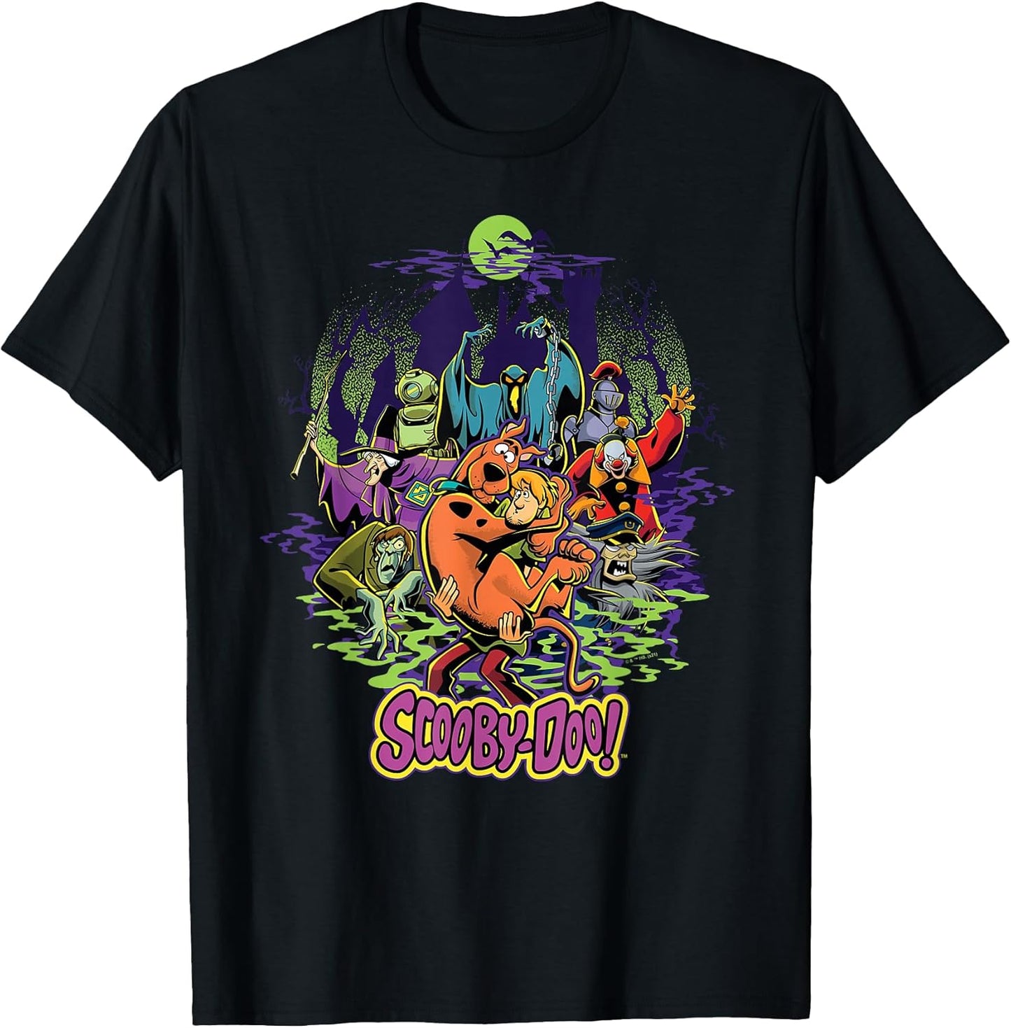 Scooby-Doo and Shaggy Chased by Monsters T-Shirt