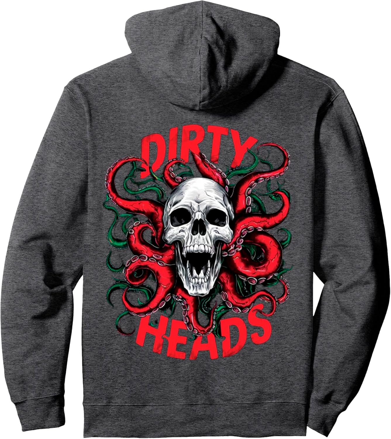 Dirty Skull Octopus Head Halloween Y2K Goth Tee