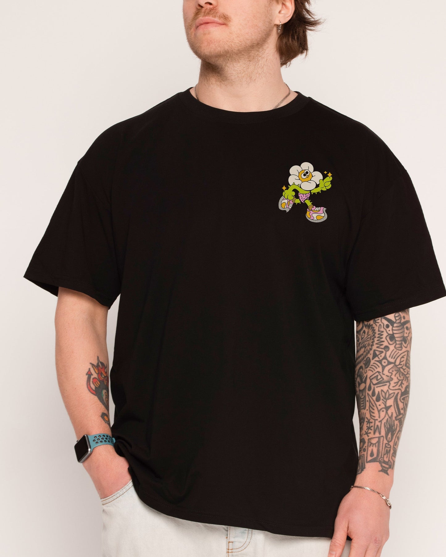 Among the Daisies Front and Back T-Shirt