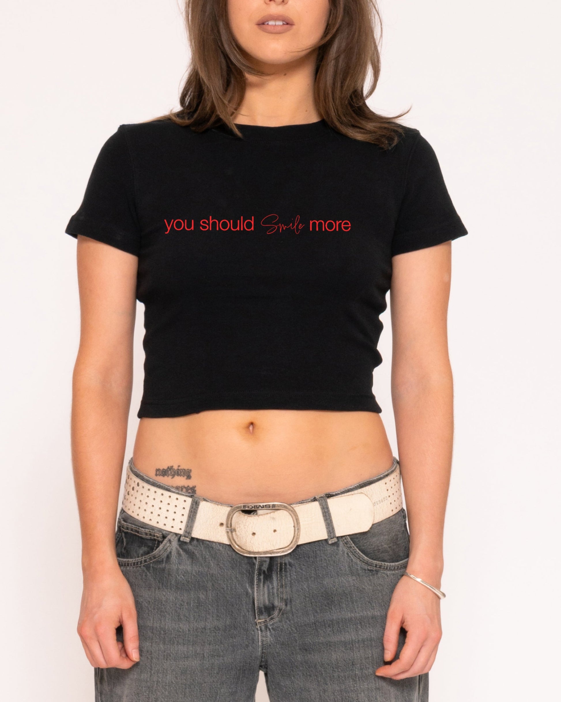 You Should Smile More Baby Tee