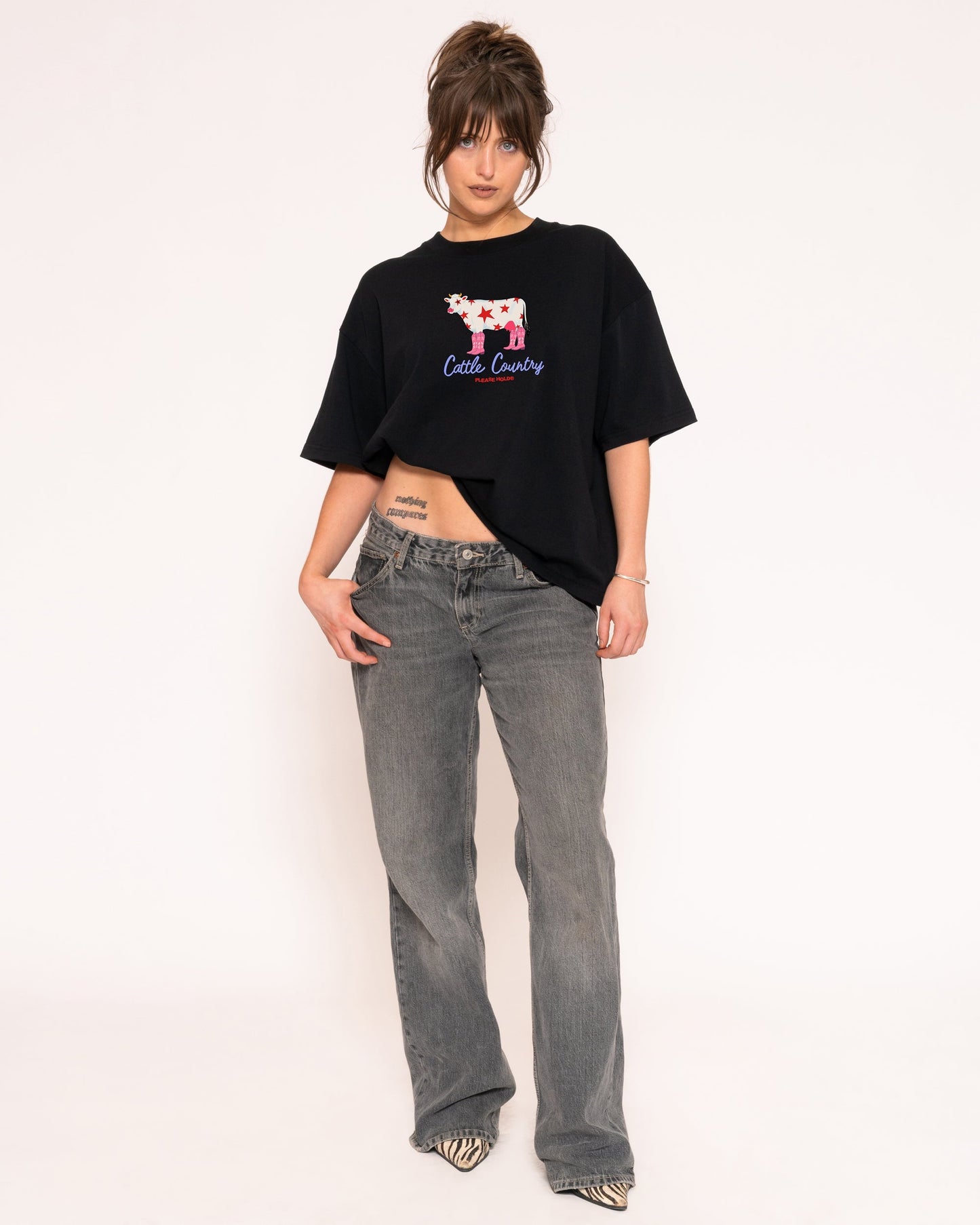 Cattle Country Boxy Crop Tee