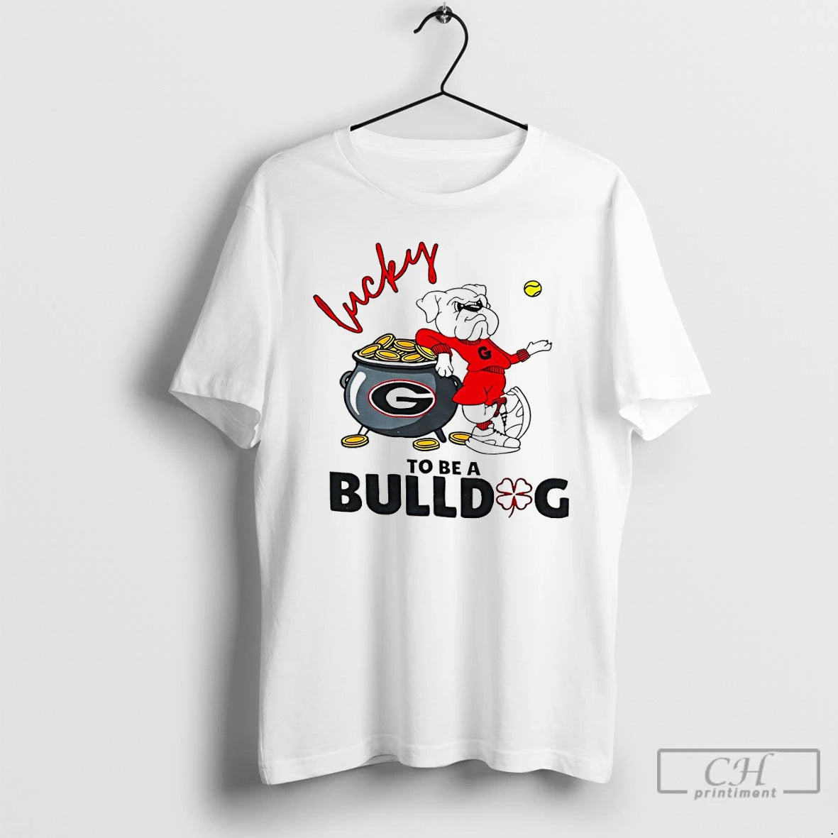 Classic Georgia Bulldogs Lucky To Be A Bulldog St Patricks Day Unisex T-shirt, Sweatshirt, Hoodie, Long Sleeve Tee