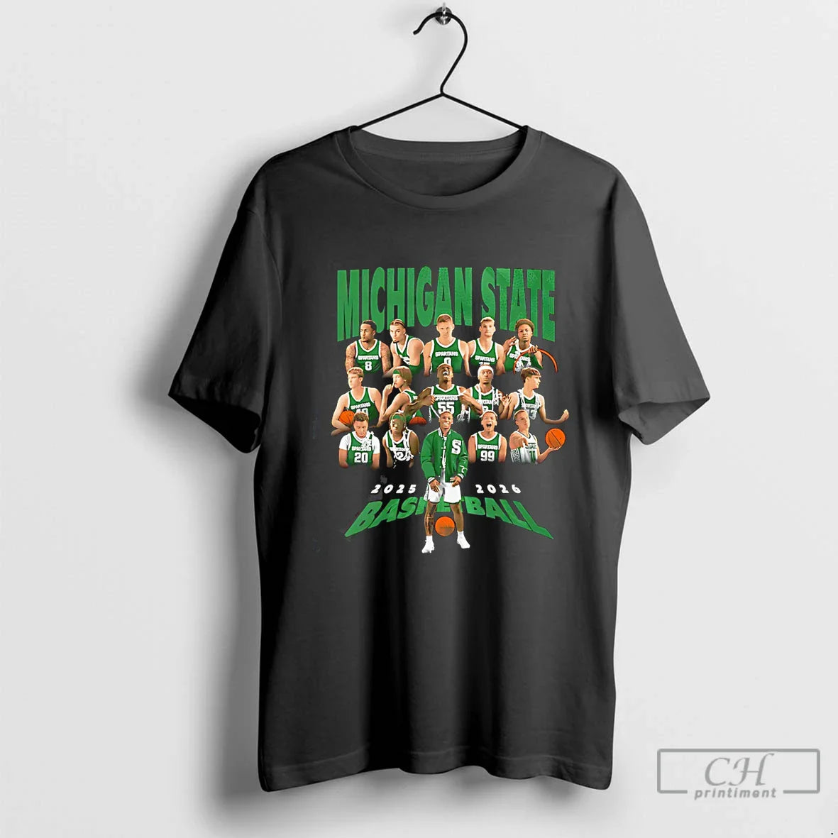Classic Michigan State Mens Basketball 2025 2026 Team Collage