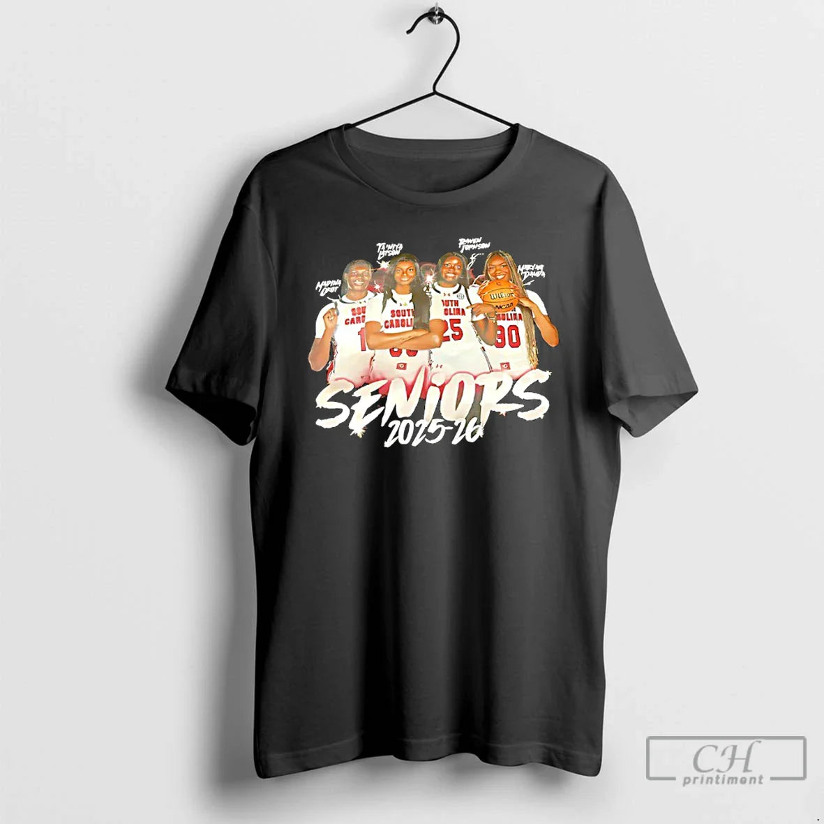 Classic South Carolina Gamecocks Womens Basketball Seniors 2025 26 Player Graphic
