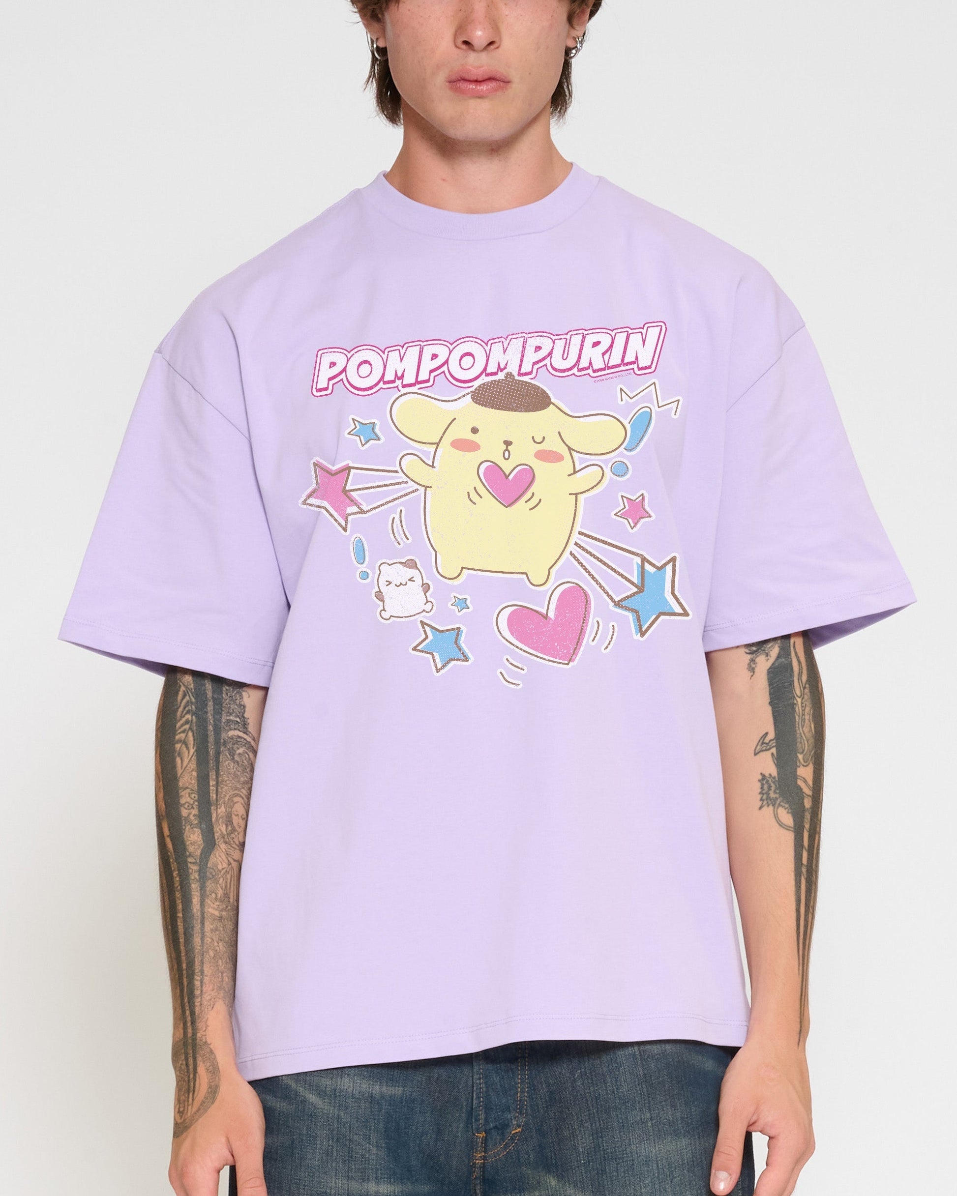 Pompompurin Hearts Oversized Tee