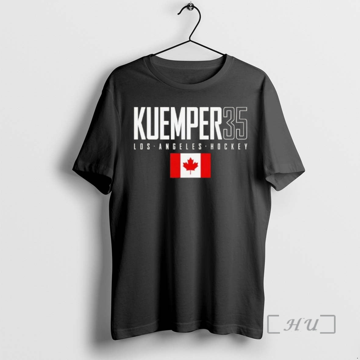 Officials Darcy Kuemper 35 Los Angeles Kings Canada Flag Elite