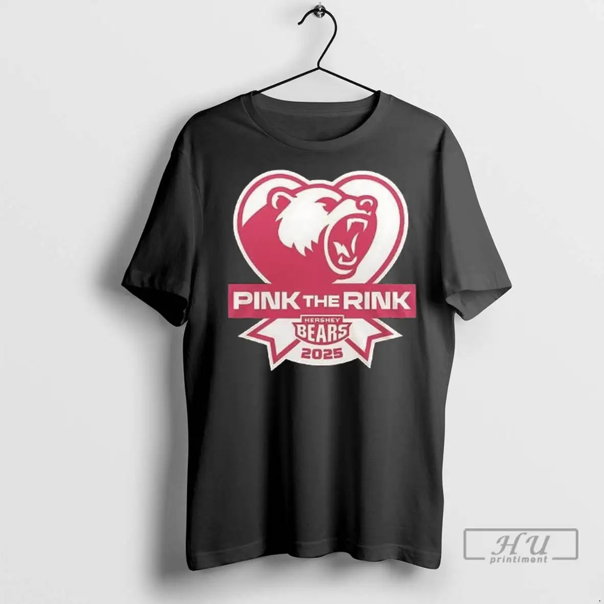 Officials Hershey Bears Pink The Rink 2 Sided T Shirts
