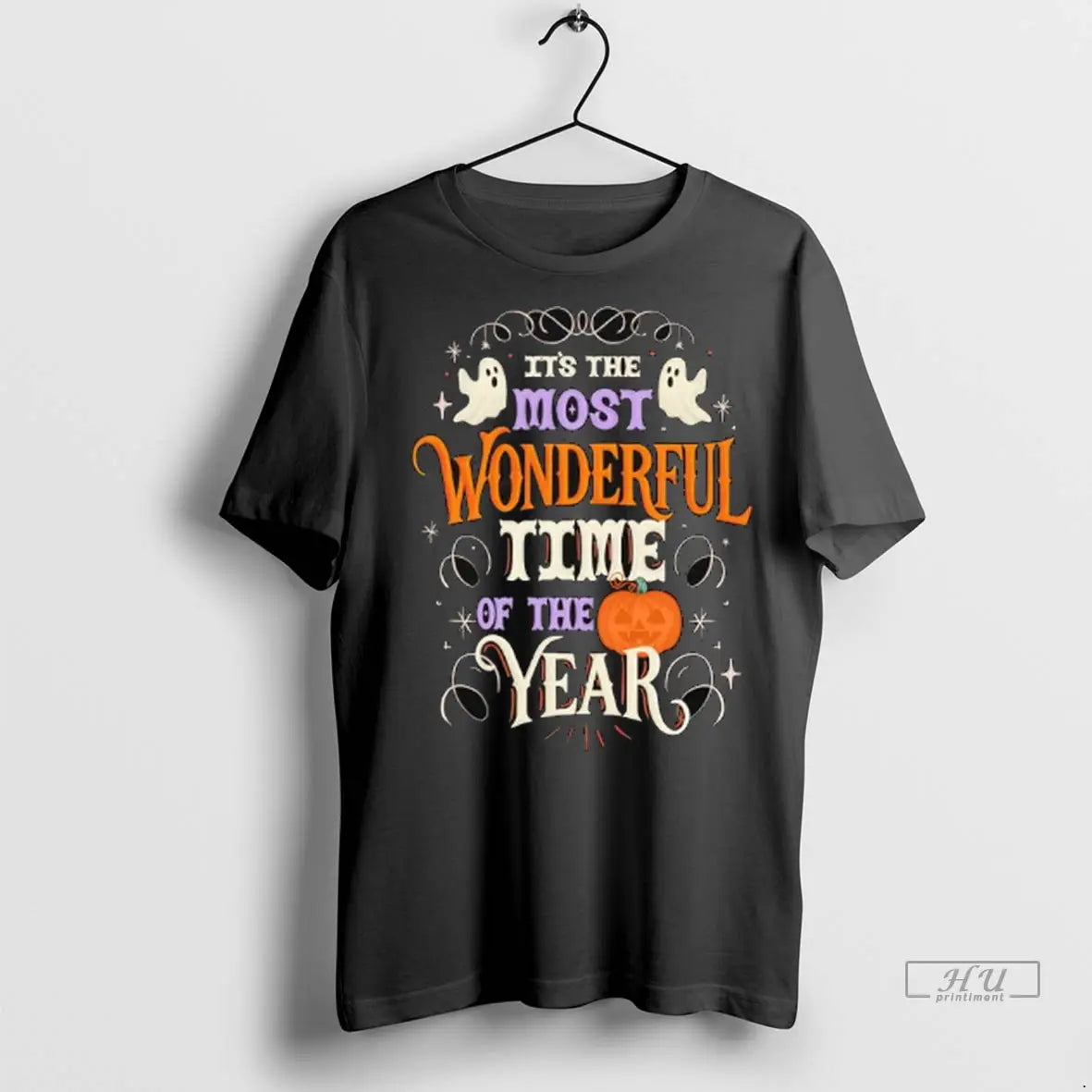 Officials Its The Most Wonderful Time Of The Year Halloween Ghosts Pumpkin Ladies T Shirts
