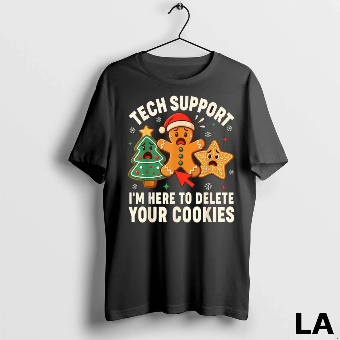 Original Christmas Tech Support Here To Delete Cookies Xmas