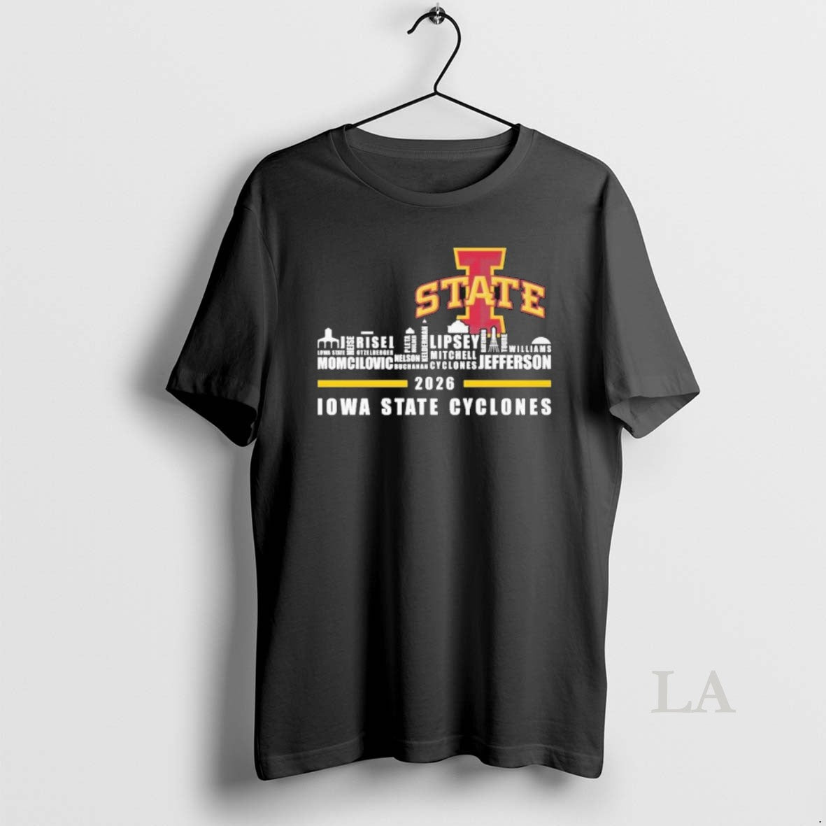 Original Iowa Skyline 2026 Iowa State Cyclones Players Name