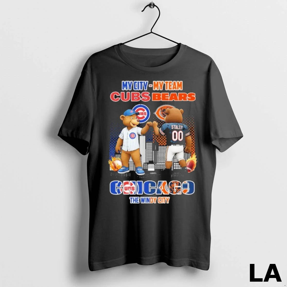 Original My City My Team Cubs Bears Mascot Chicago The Windy City