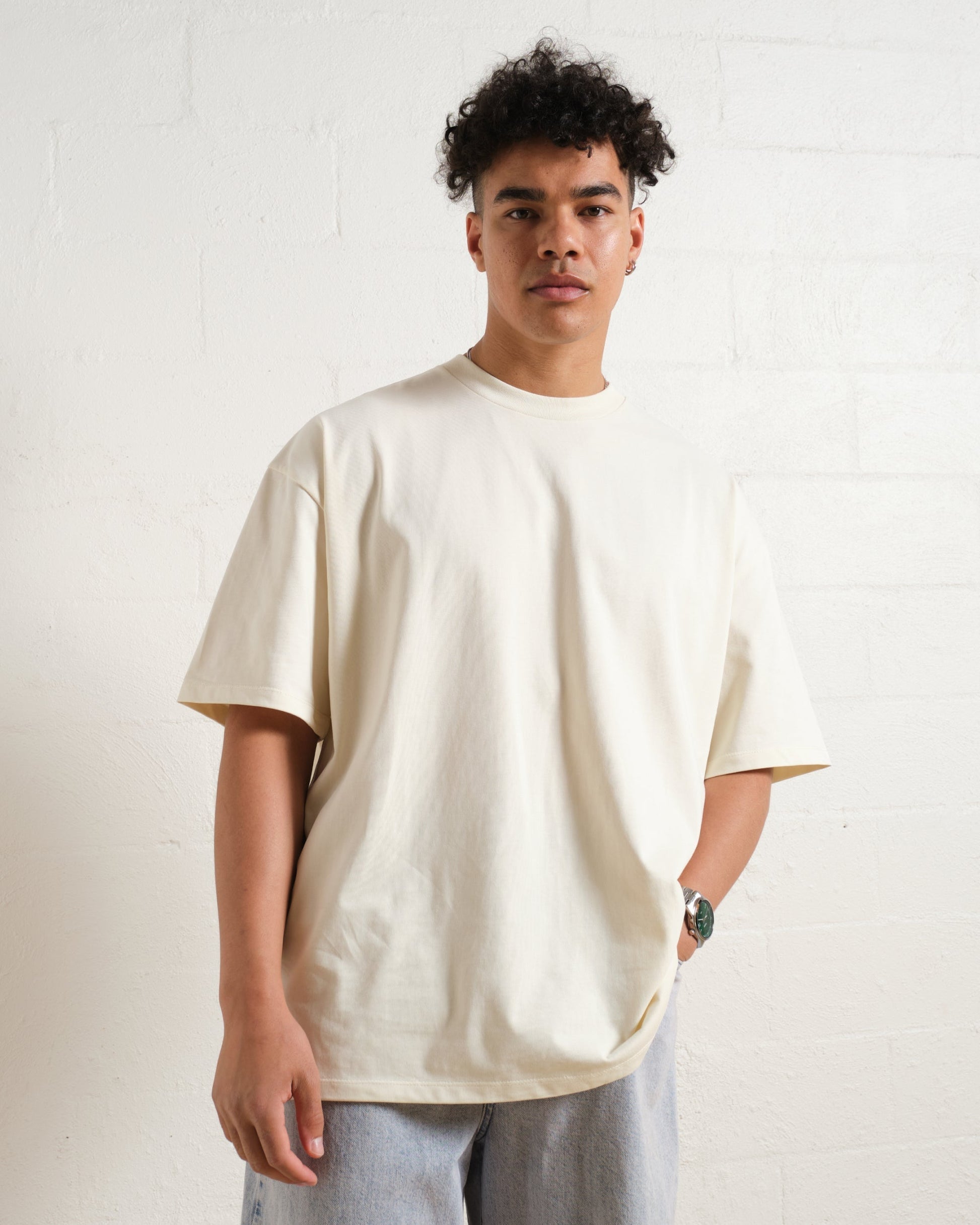 Oversized Tee 4 Pack: Black, Natural, White
