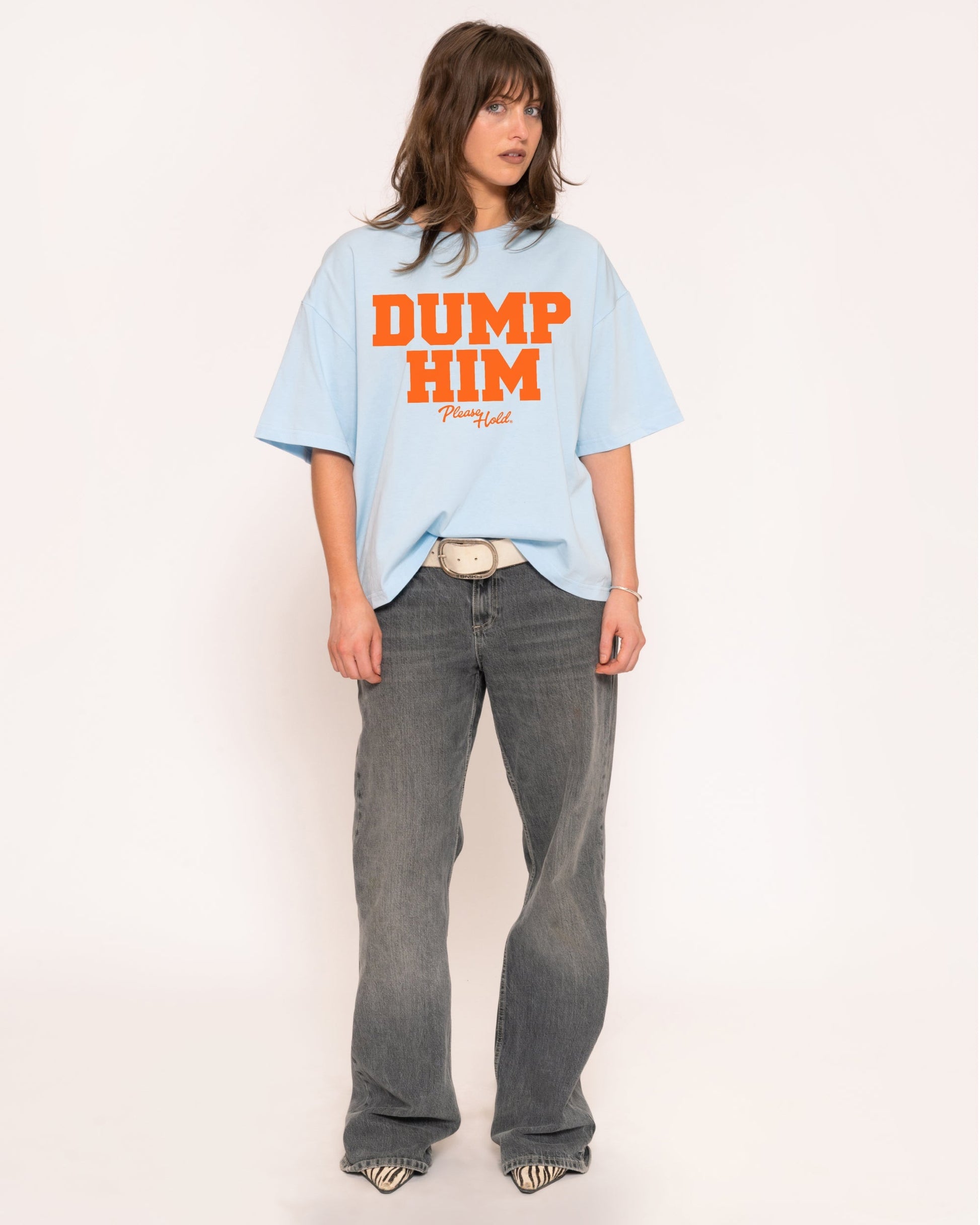 Dump Him Boxy Crop Tee