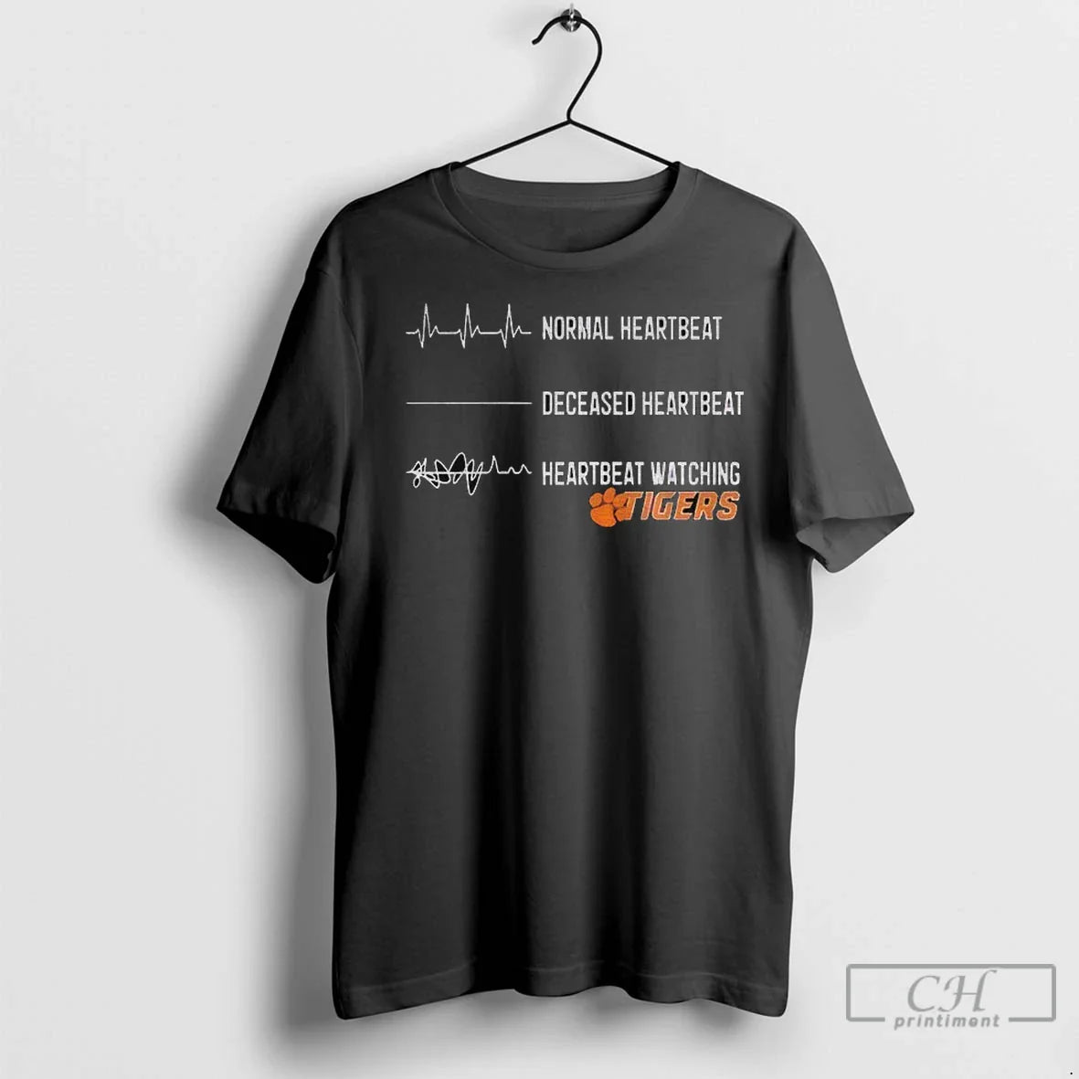 Premium Clemson Tigers Football Normal Heartbeat Deceased Heartbeat Heartbeat Watching