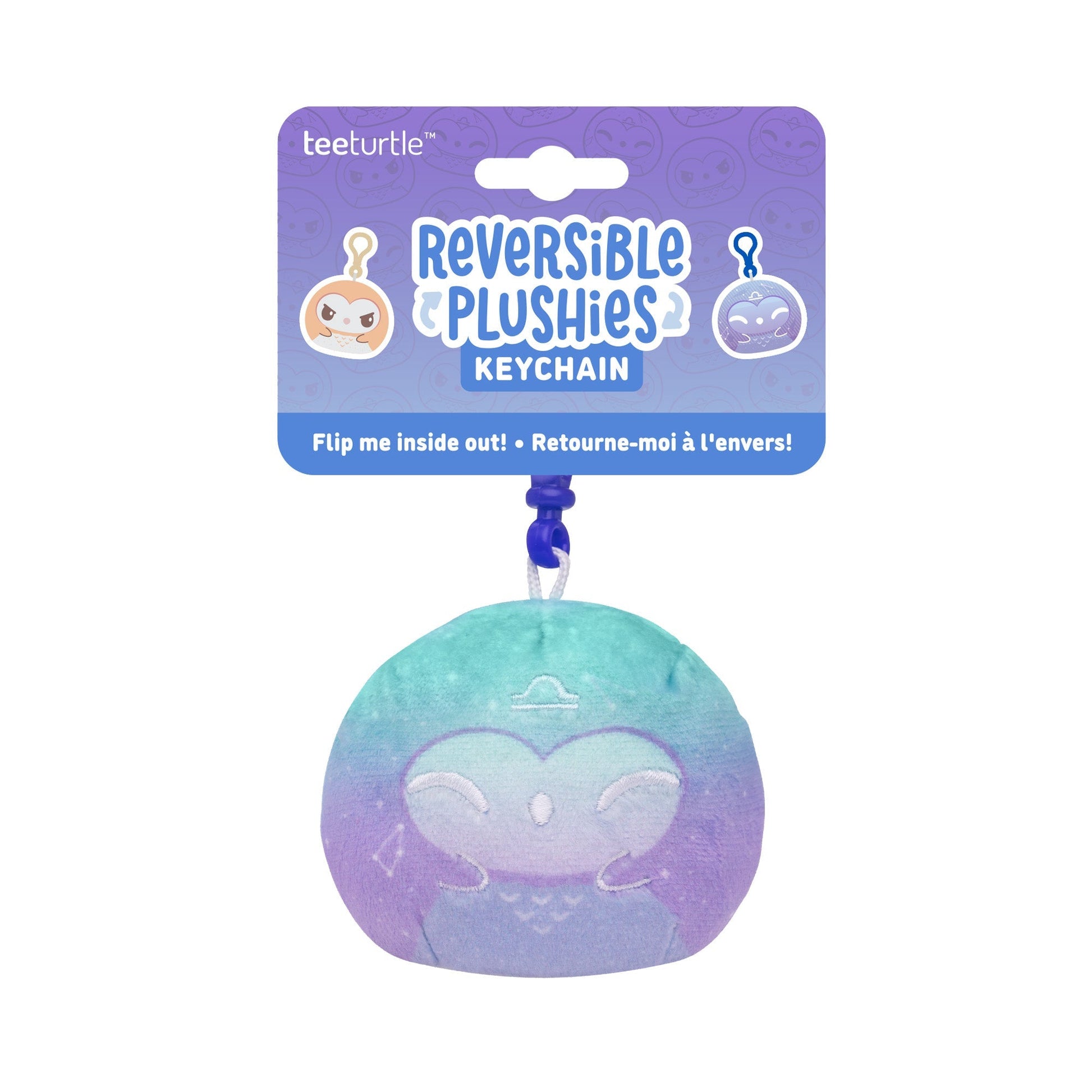 Libra Owl Reversible Plushie Keychain