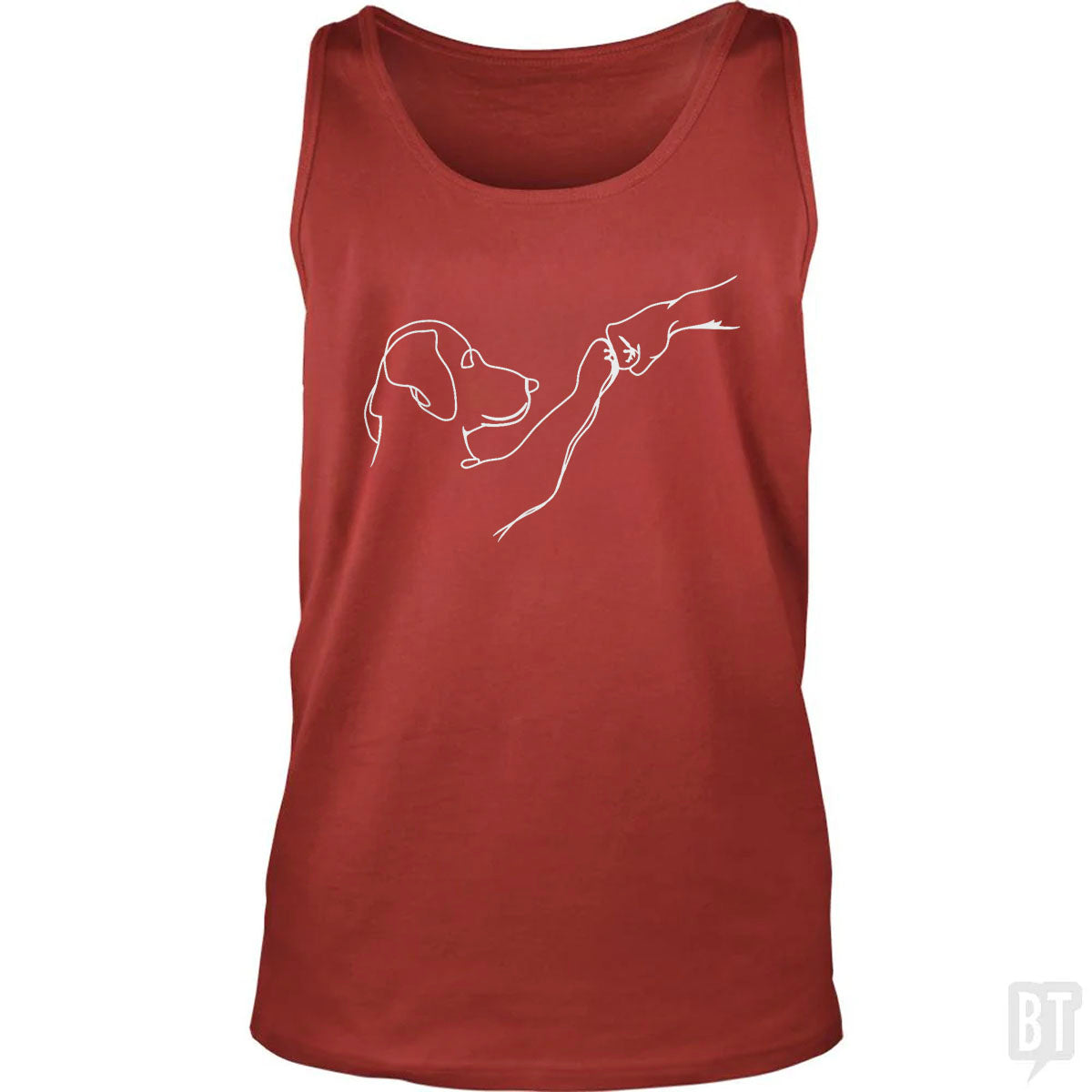 Dog and Human Fist Bump Tank Top