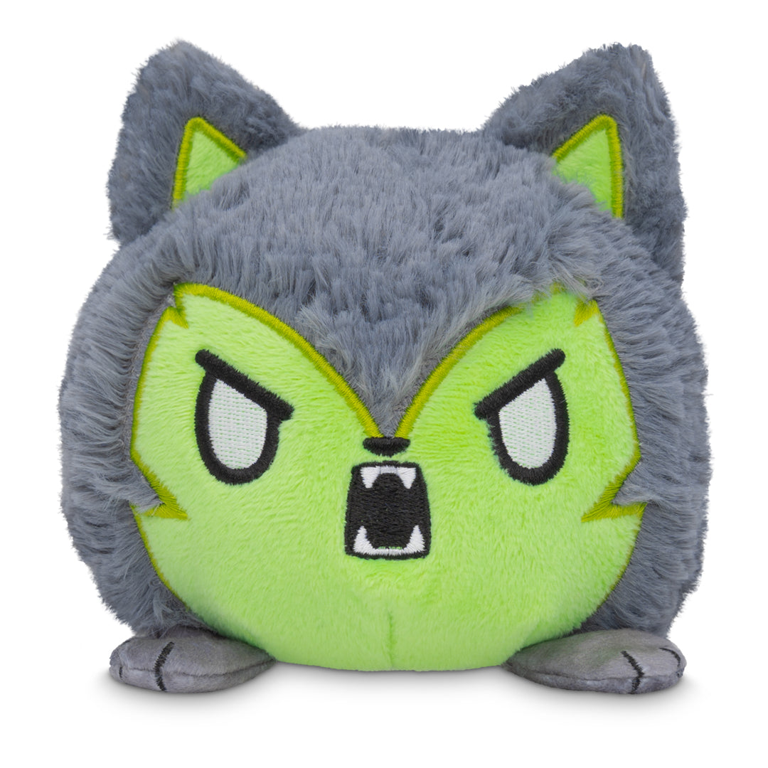 Halloween Wolf & Werewolf 4" Reversible Plushie (Glow)