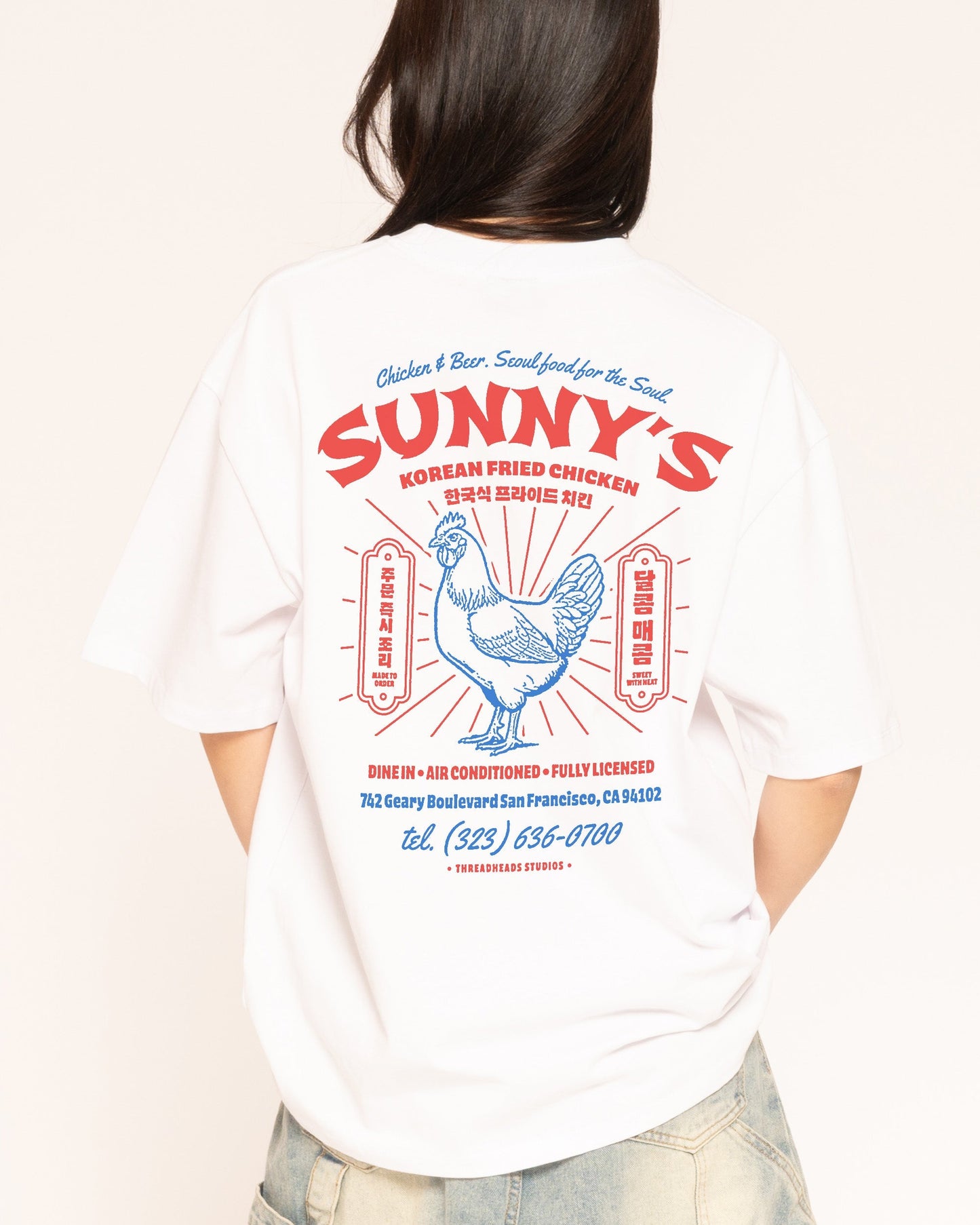 Korean Fried Chicken Oversized Tee