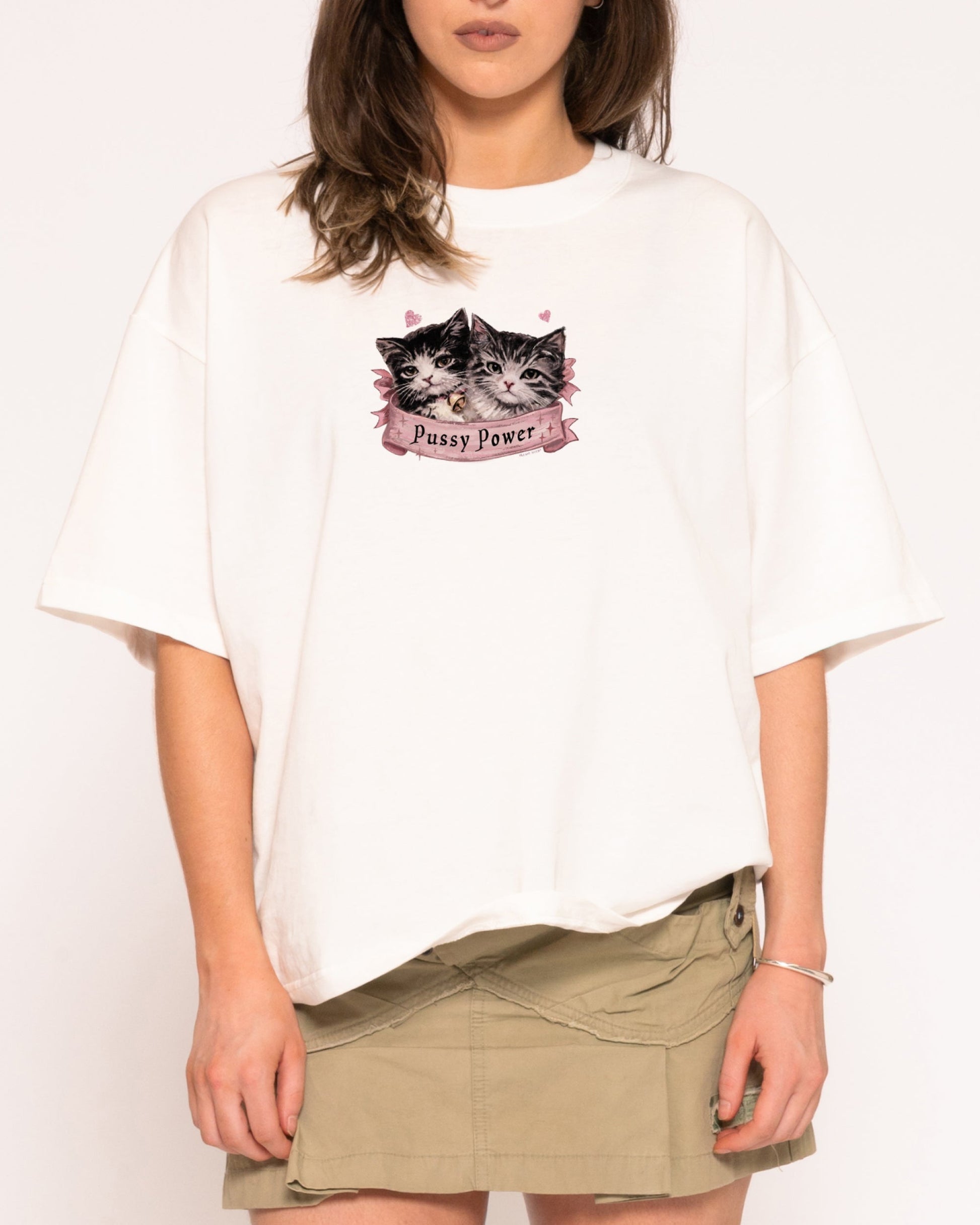 Pussy Power Boxy Crop Tee