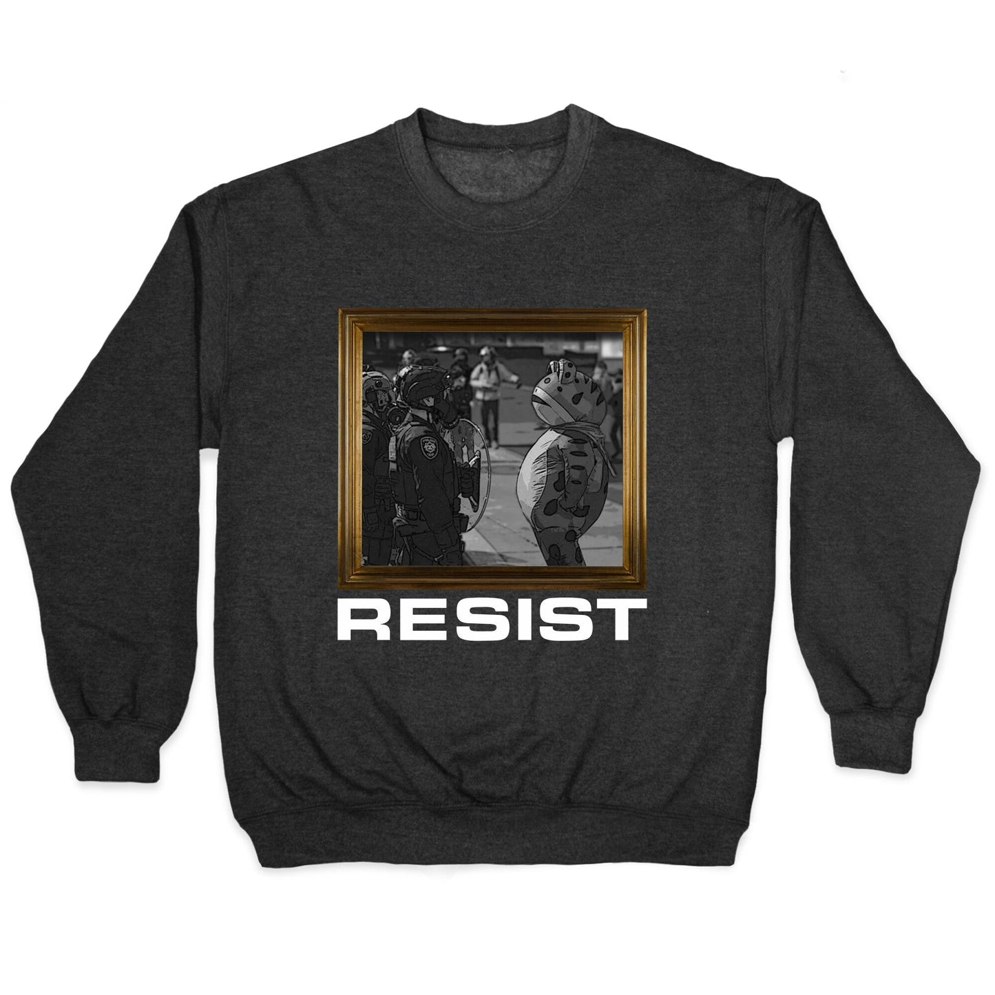 Portland Protest Frog Crewneck Sweatshirt