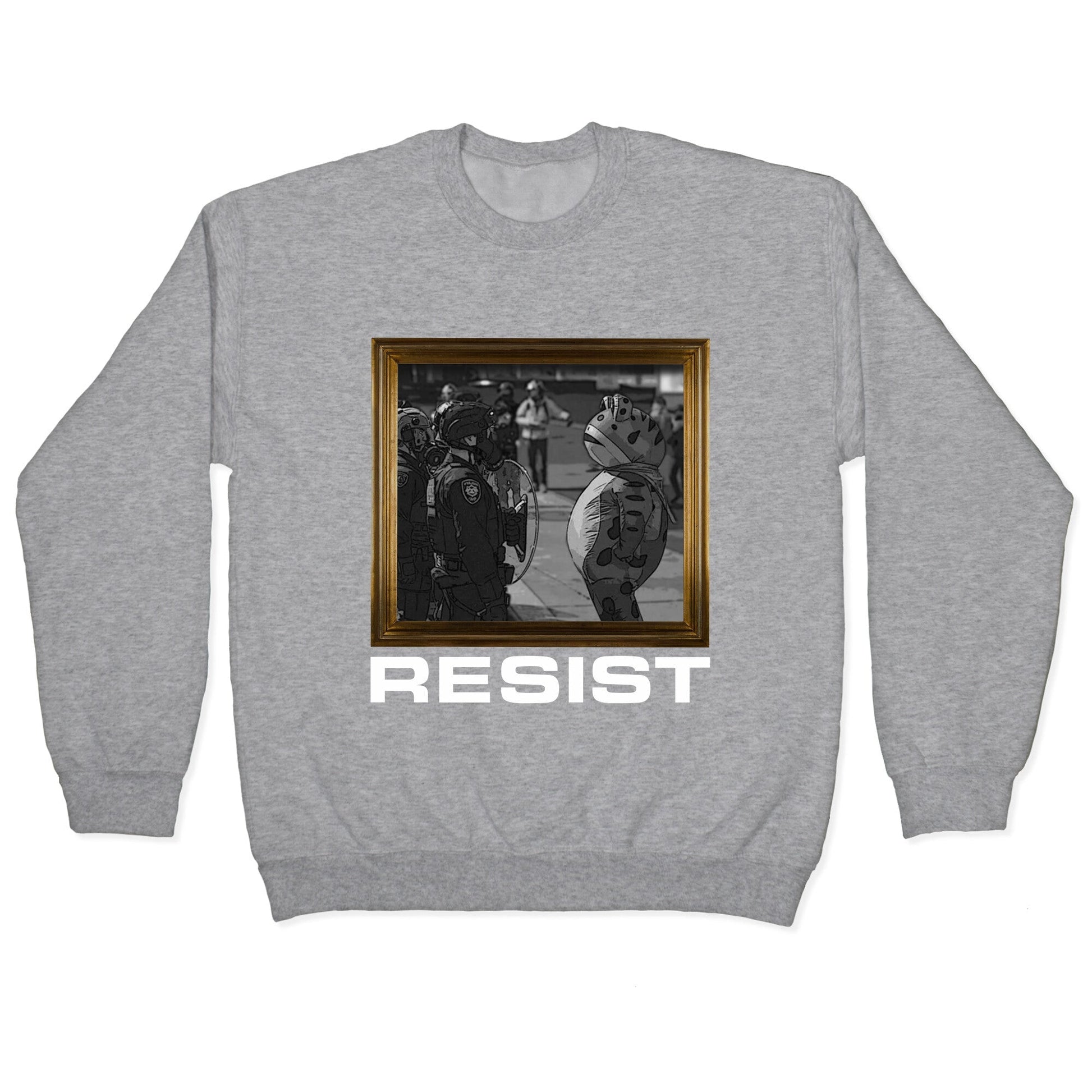 Portland Protest Frog Crewneck Sweatshirt