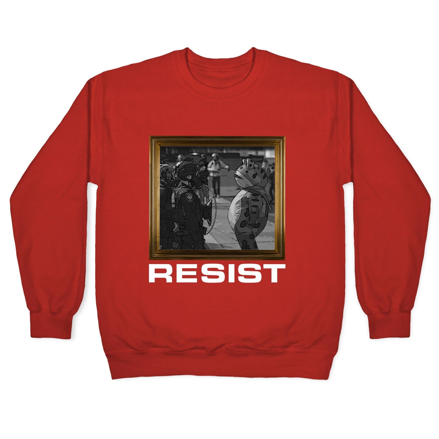 Portland Protest Frog Crewneck Sweatshirt