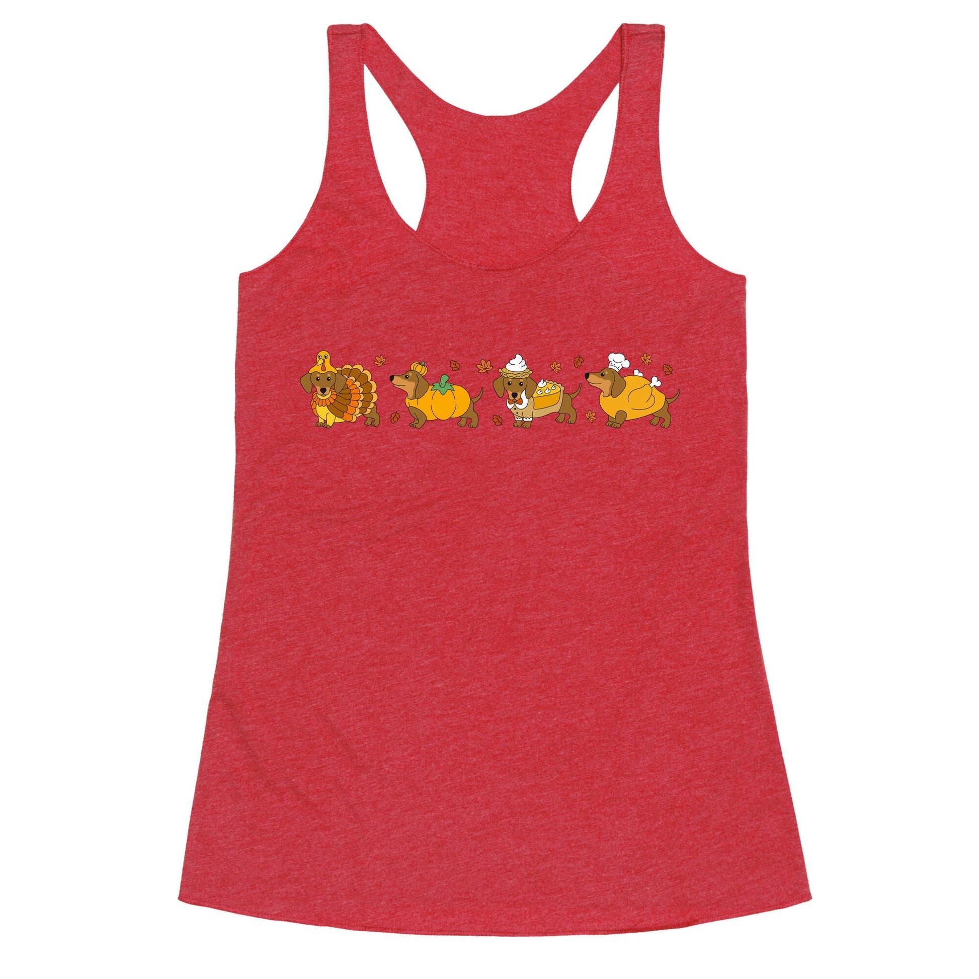 Turkey Dog Shirt Racerback Tank