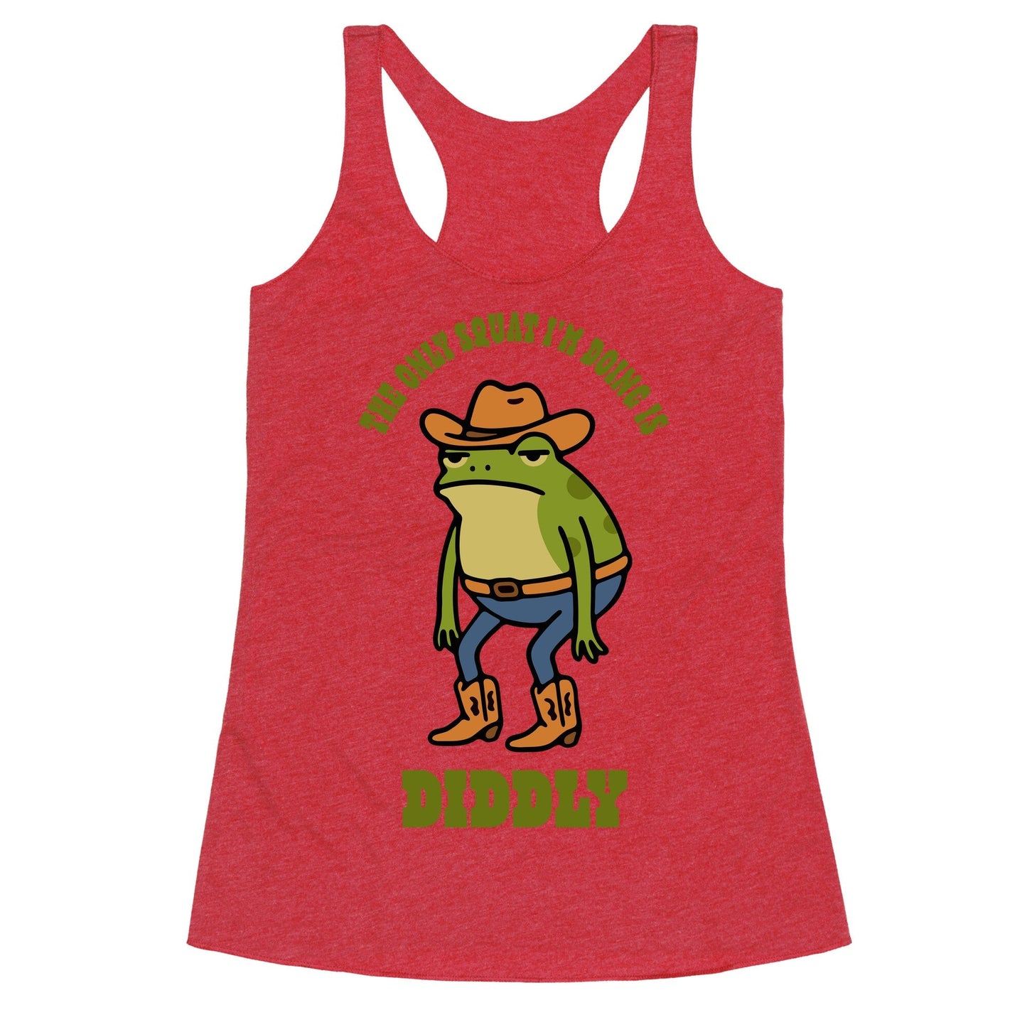 Diddly Squat Frog Racerback Tank