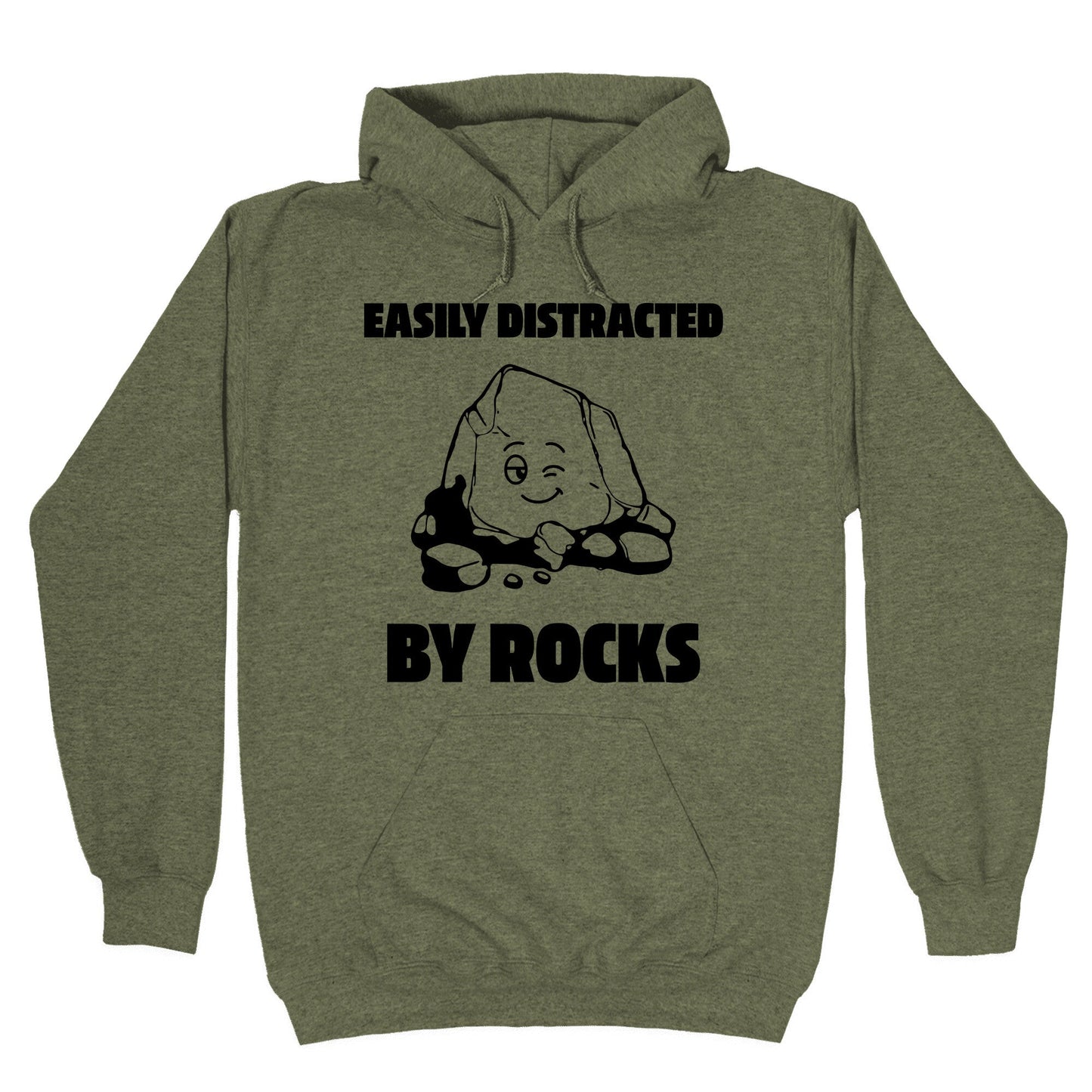 Easily Distracted By Rocks Hoodie