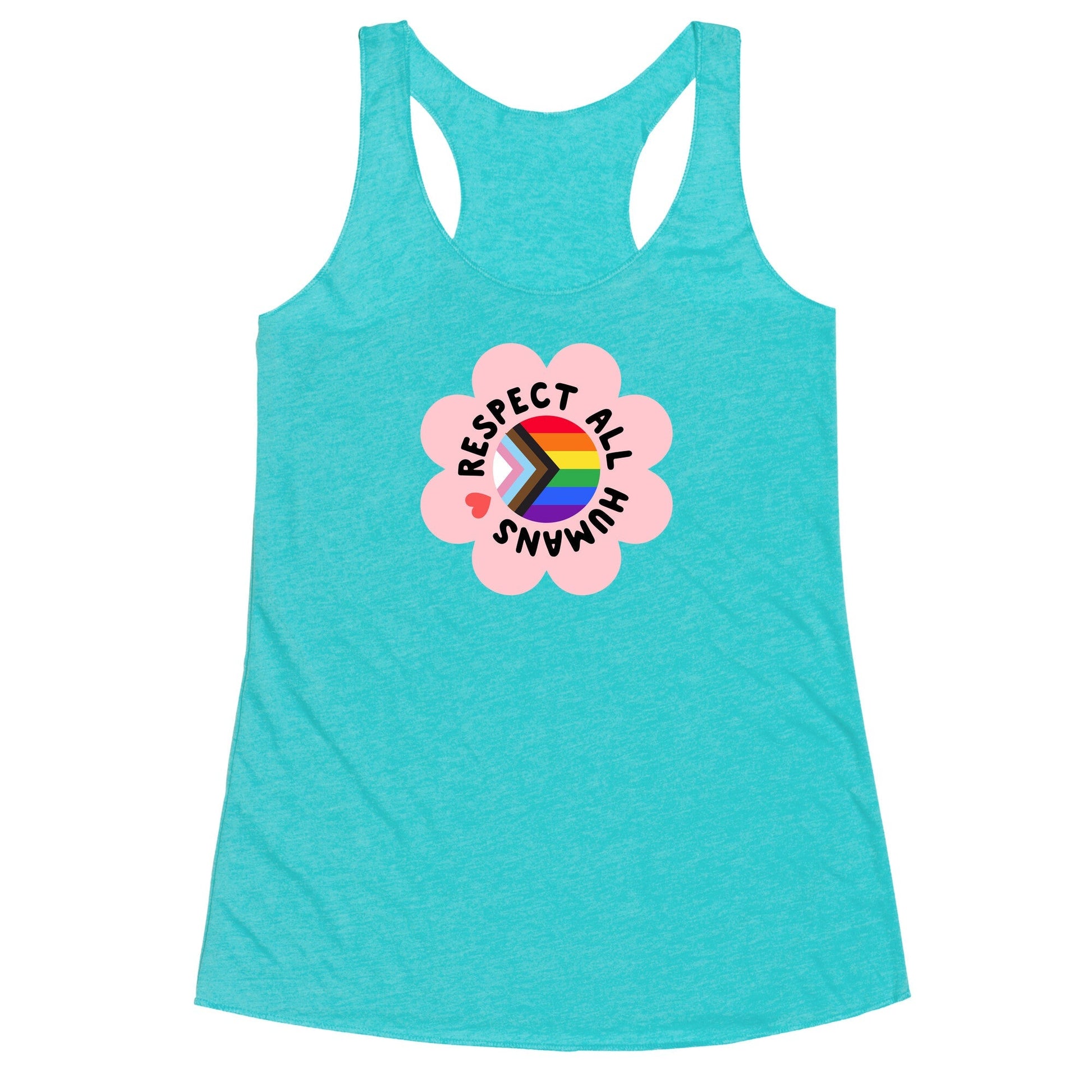Respect All Humans Racerback Tank