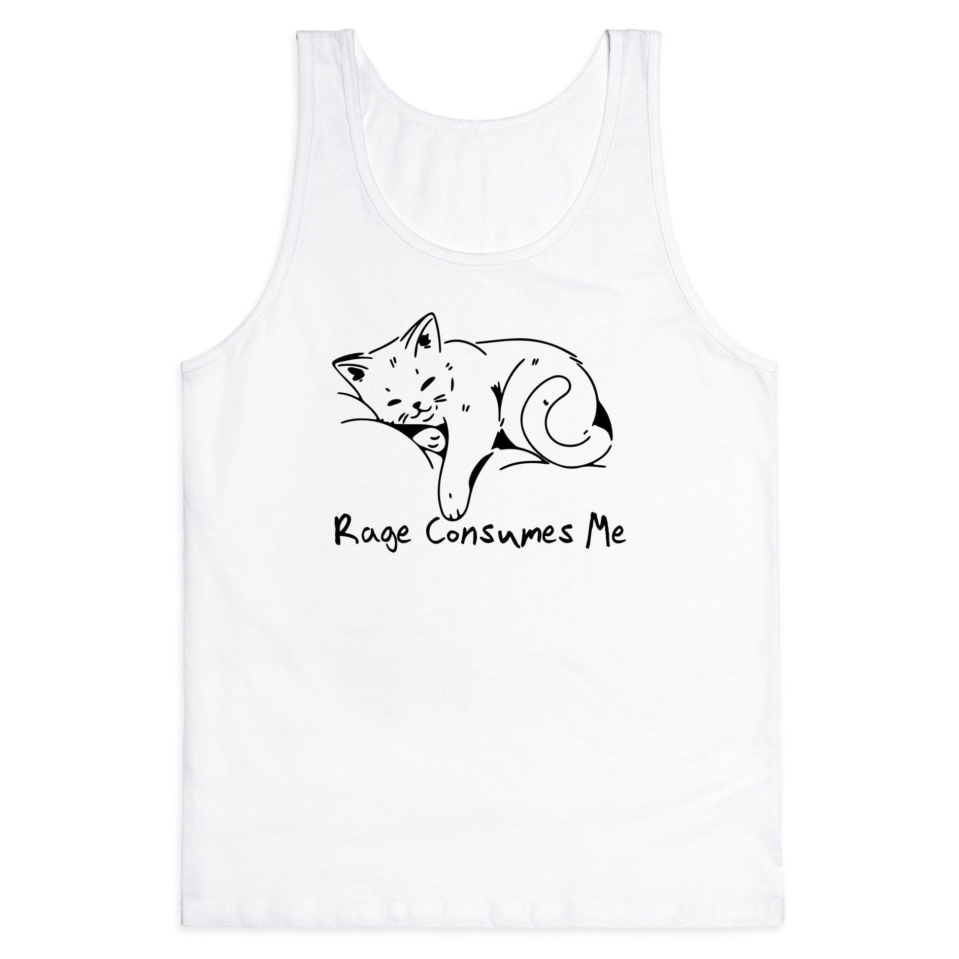 Rage Consumes Me Kitten Tank Top
