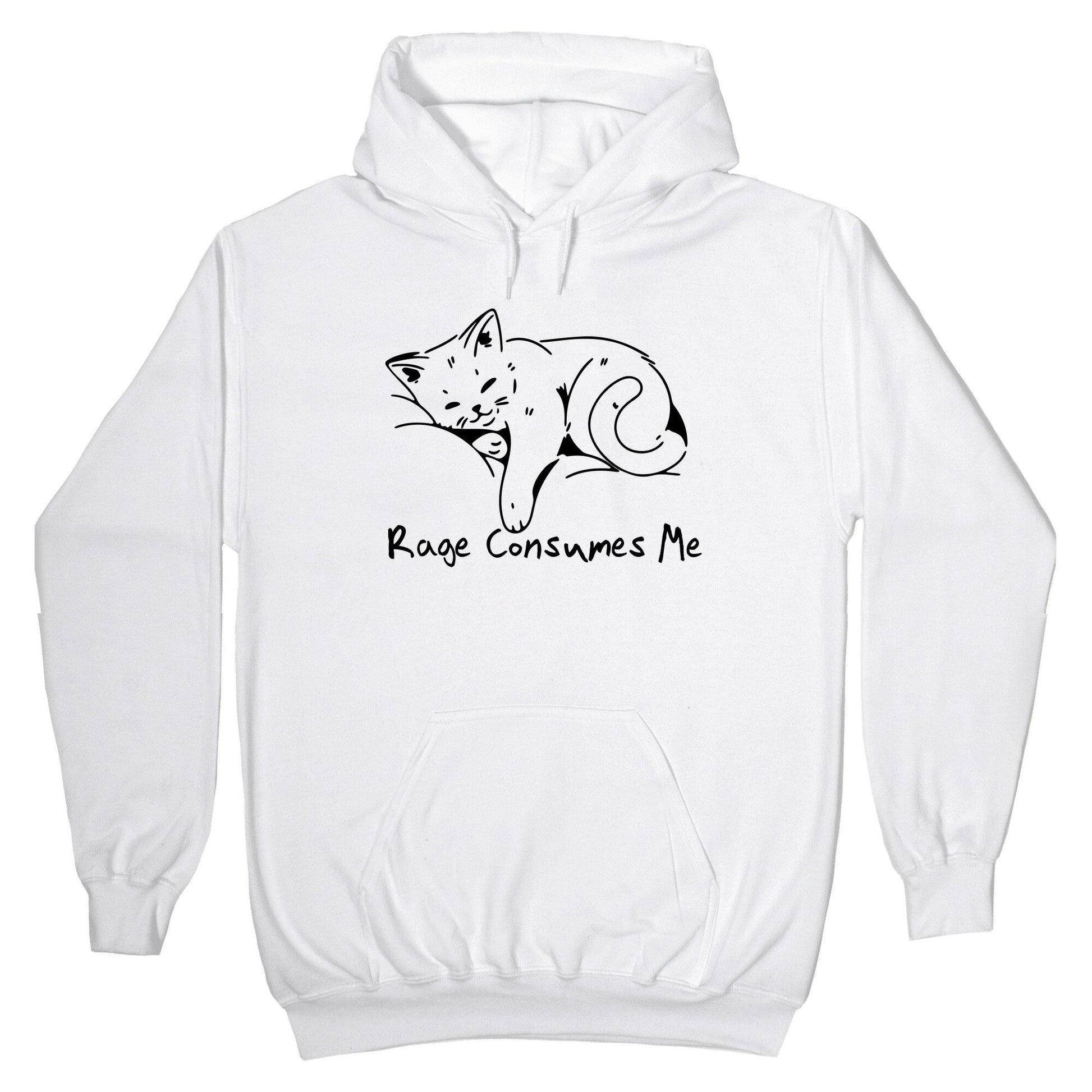 Rage Consumes Me Kitten Hoodie